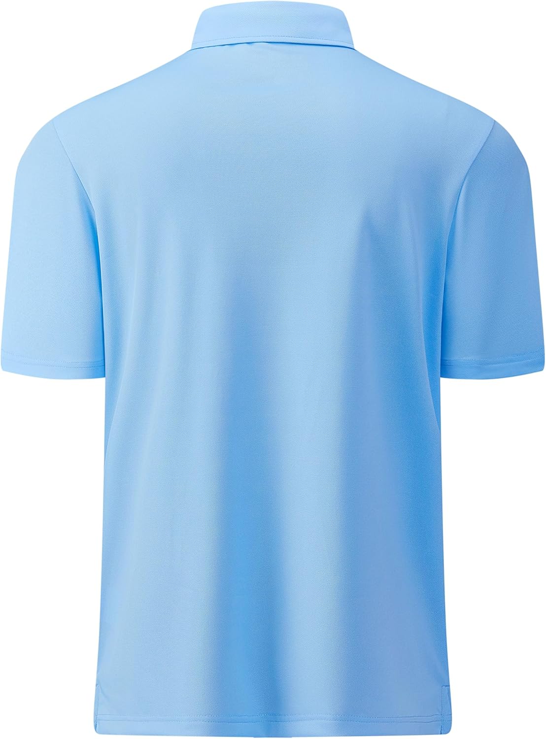 Mens Golf Shirt Short Sleeve Moisture Wicking Dry Fit Performance Solid Casual Pique Collared Golf Polo Shirts for Men