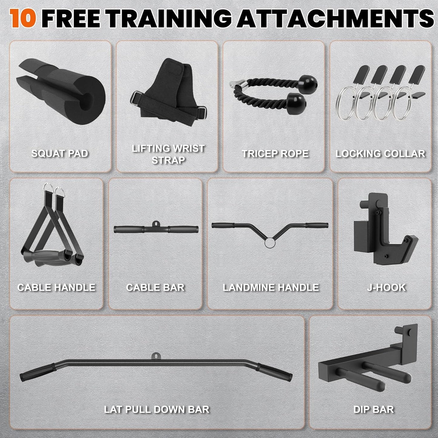 Smith Machine Home Gym with Aluminum Pulley Set - 2000lbs Capacity All-in-One Power Rack with Cable Crossover, Pull-Up Bar & Dip Station, Includes 18 Attachments, P107 Anvil