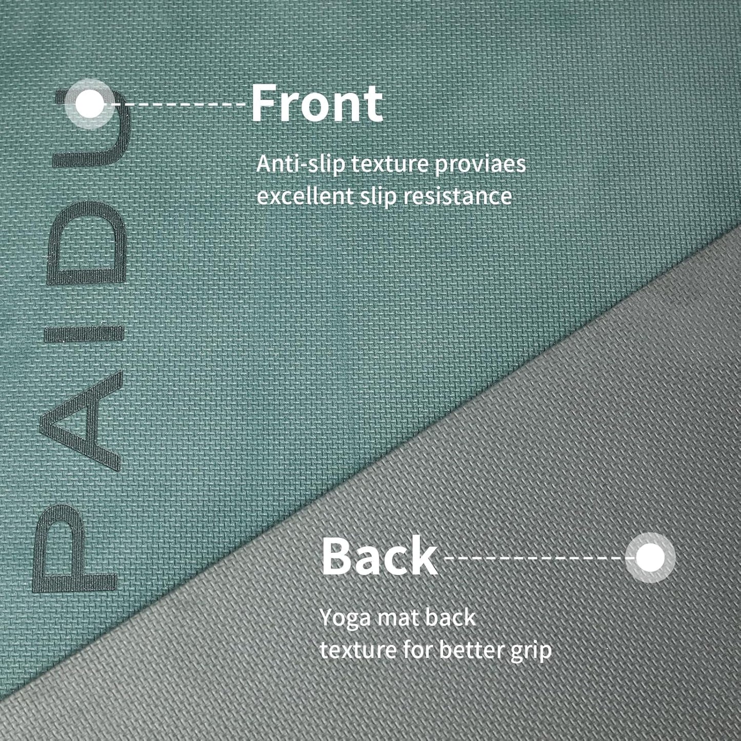 Yoga Mat Non Slip Anti-tear,extra thick-2/5 inch（10MM）High Resiliency Professional POE Yoga Mats for Women Men Kids,72"x24"inch,Workout, Yoga, Pilates and Floor Exercise, with Carrier Strap