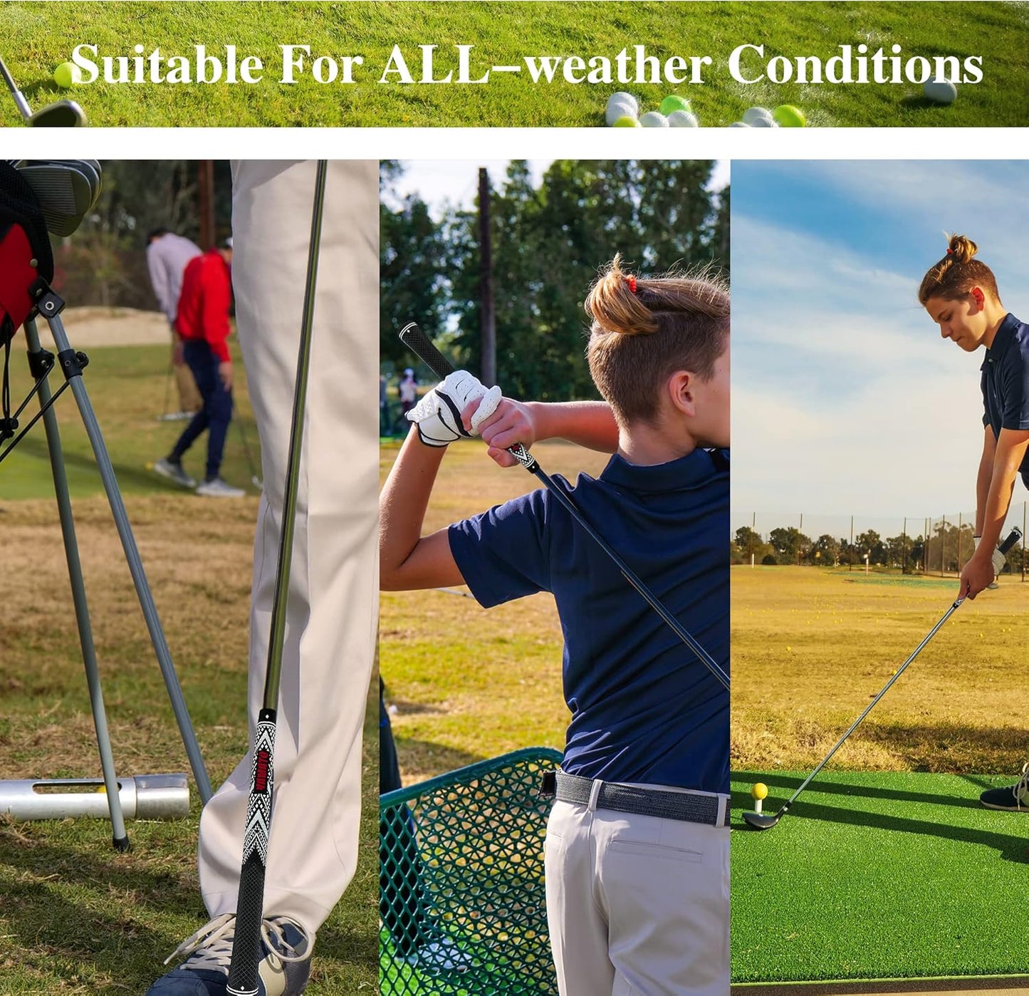 Yamato Innovative Golf Grips 13 Pack Midsize/Standardsize Golf Club Grips, All-Weather Firm Control And High Performance Grips Provides Superior Comfort And Responsiveness,4 colors Available