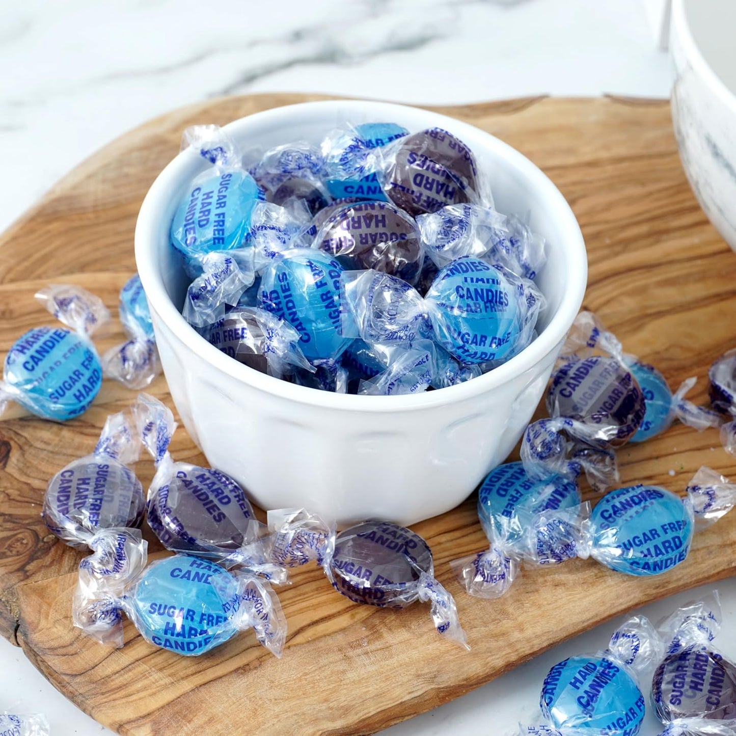 Arcor Sugar Free Mixed Berry Hard Candy, 1 Pound Bulk Bag (Approx. 70 Pieces), Individually Wrapped Hard Candy, The Hampton Popcorn & Candy Company