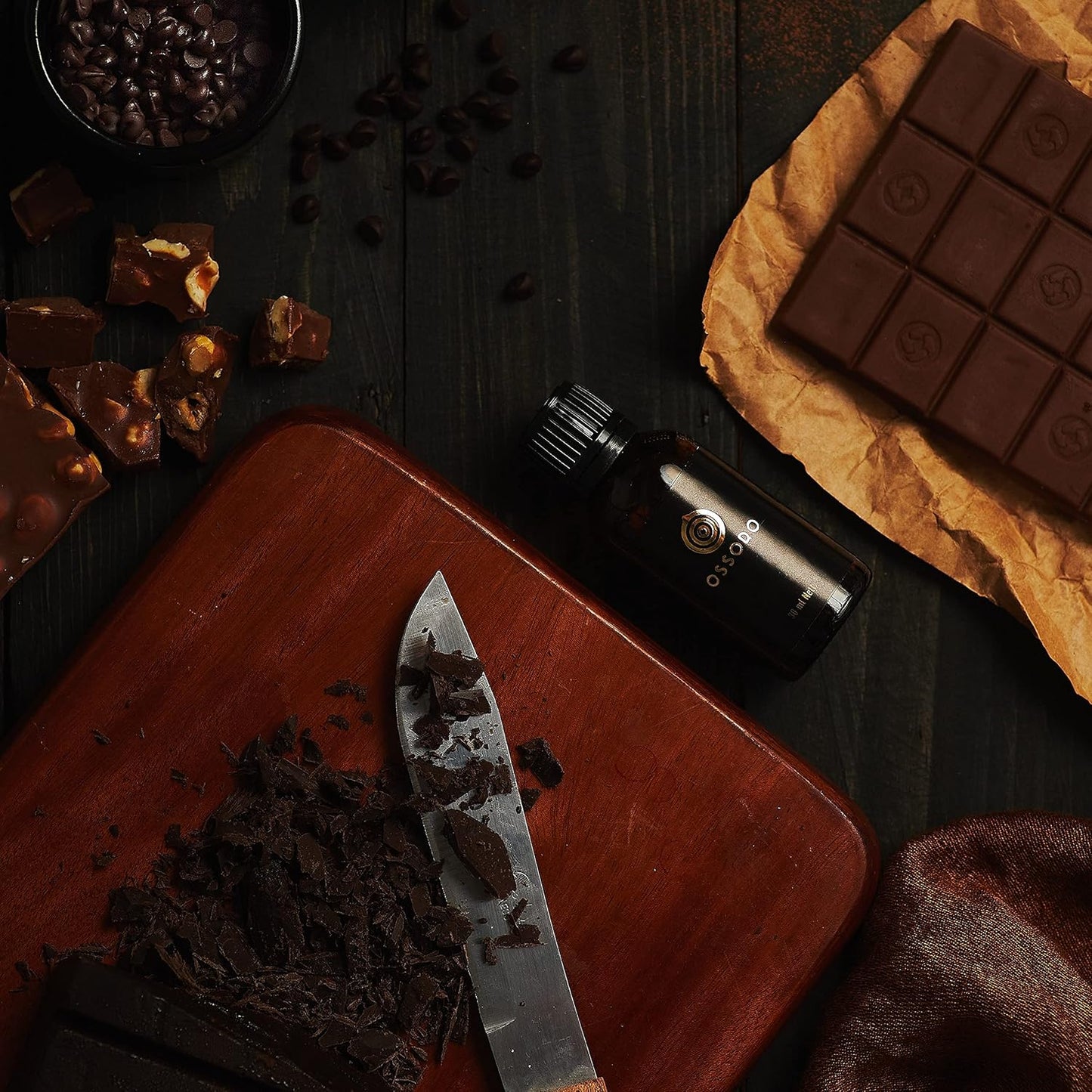 Ossoro Belgian Chocolate Essence for Baking and Flavoring Premium 1 Fl Oz Flavors Perfect for Cooking, Dessert Crafting, Candy Making