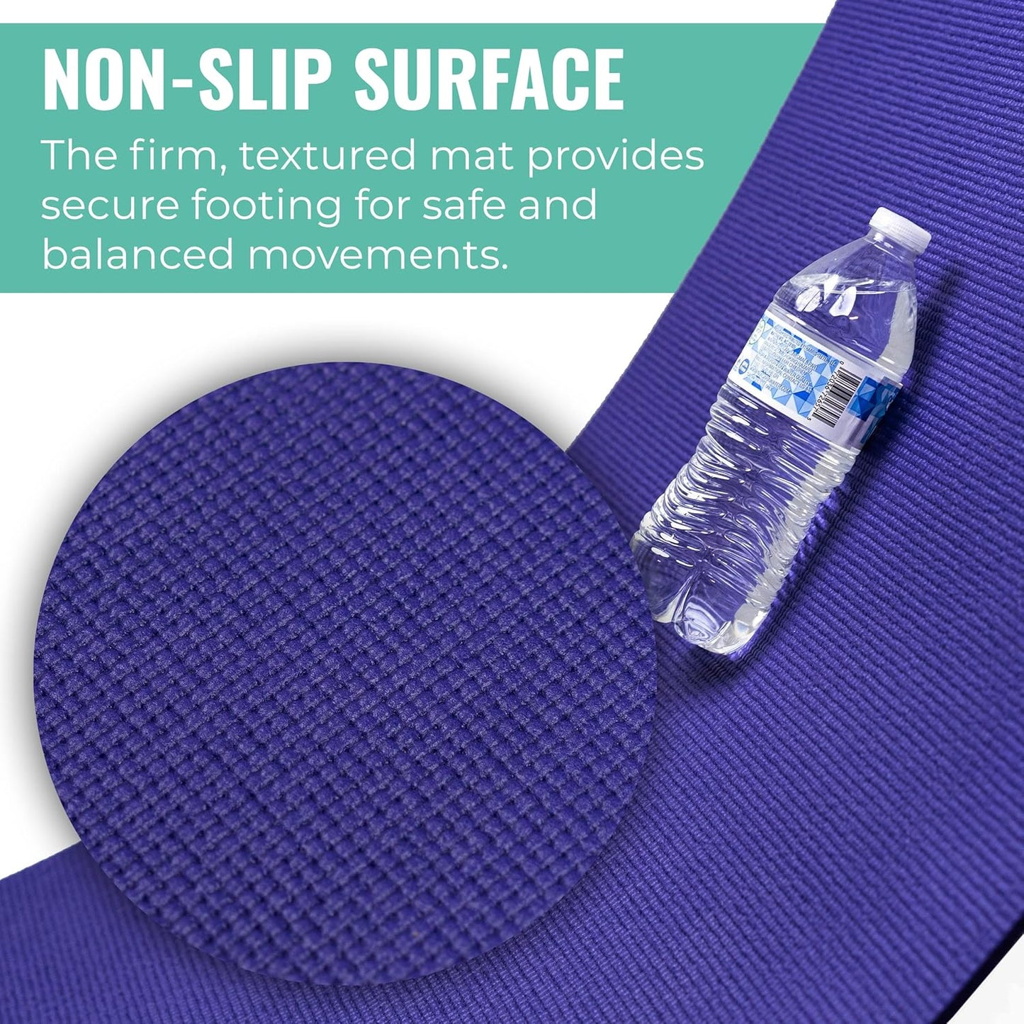 Elevate Yoga Mats, 10 Pack, 72" Long x 24" Wide, 4 mm Thick, Non-Slip and Easy to Clean Gym Mats for Schools and Studios