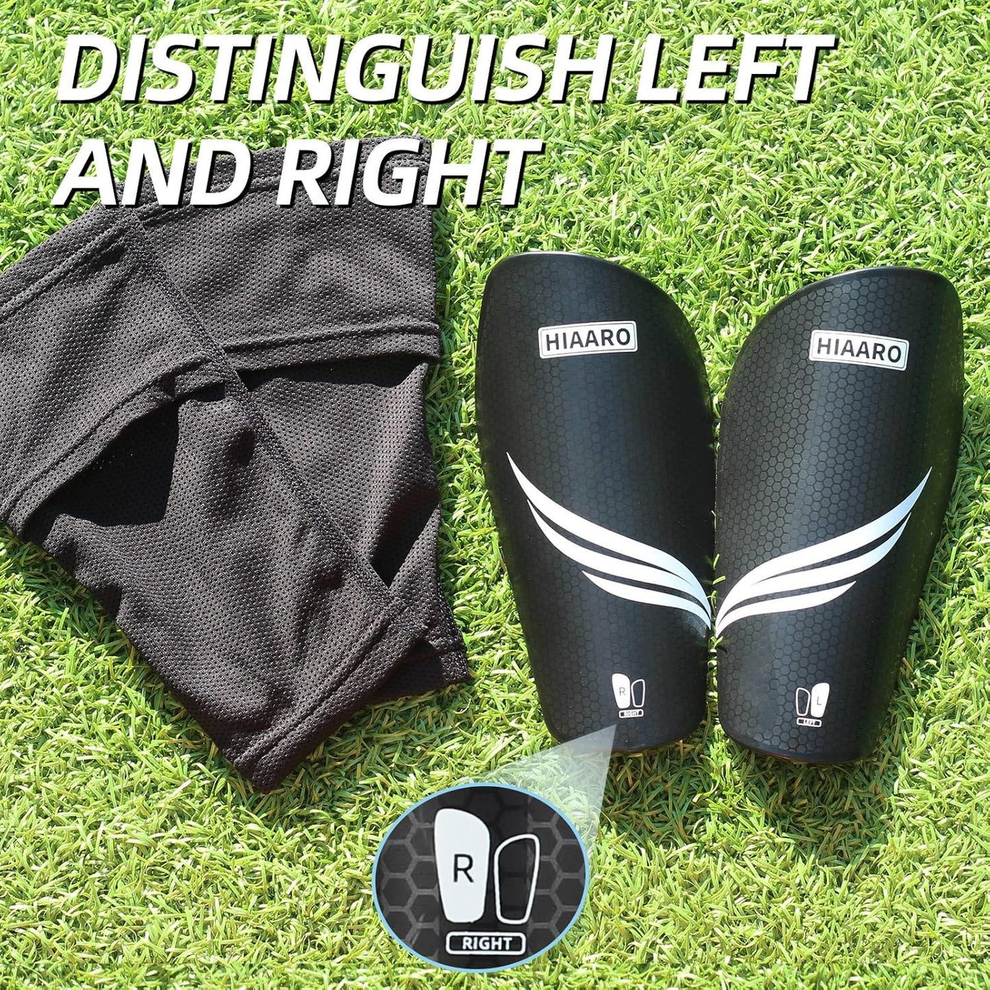 Soccer Shin Guards for Kids Youth Adults, Shin Pads and Sleeves with Optimized Insert Pocket, Protective Soccer Equipment for Boys Girls Men Women