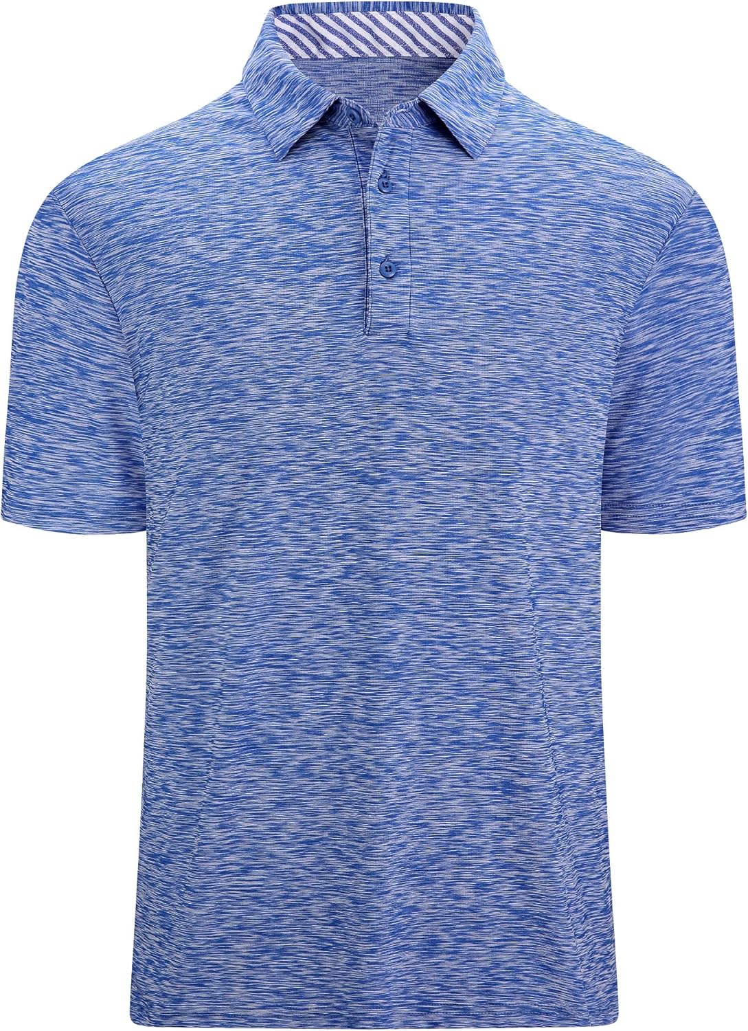WARHORSEE Golf Polo Shirts for Men Short Sleeve Wrinkle Free 4 Way Stretch Moisture Wicking Performance Collared Tshirts