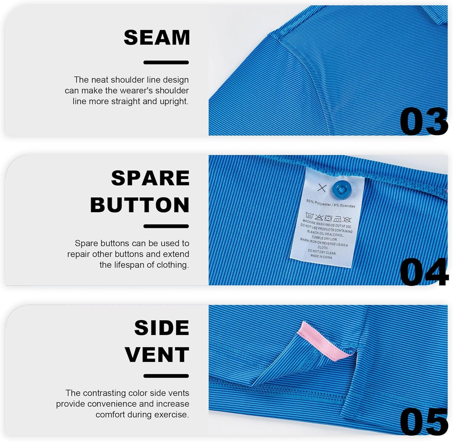 Mens Polo Shirts Short Casual Solid Stylish Dry Fit Performance Designed Collared Golf Polo Shirts for Men