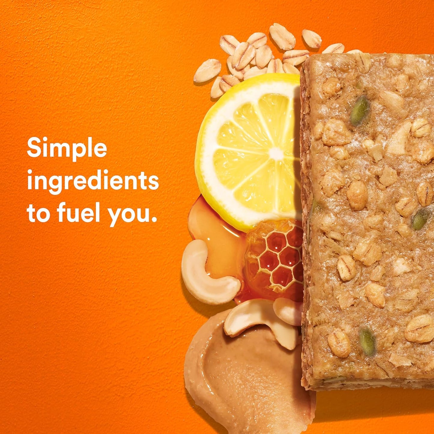 RXBAR Nut Butter and Oat Protein Bars, Protein Snacks, Snack Bars, Lemon Honey Cashew Butter, 23.2oz Box (12 Bars)