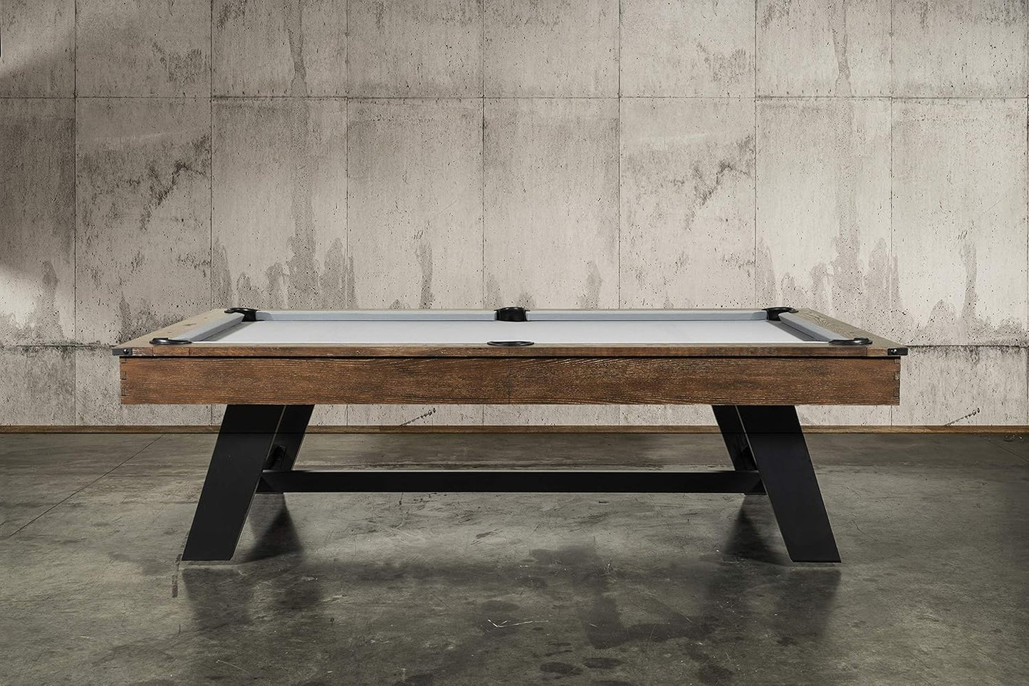 Nixon Billiards - Hunter Slate Billiard Pool Table(Metal Leg) - Brushed Walnut - 7 FT and 8 FT - White Glove Installation