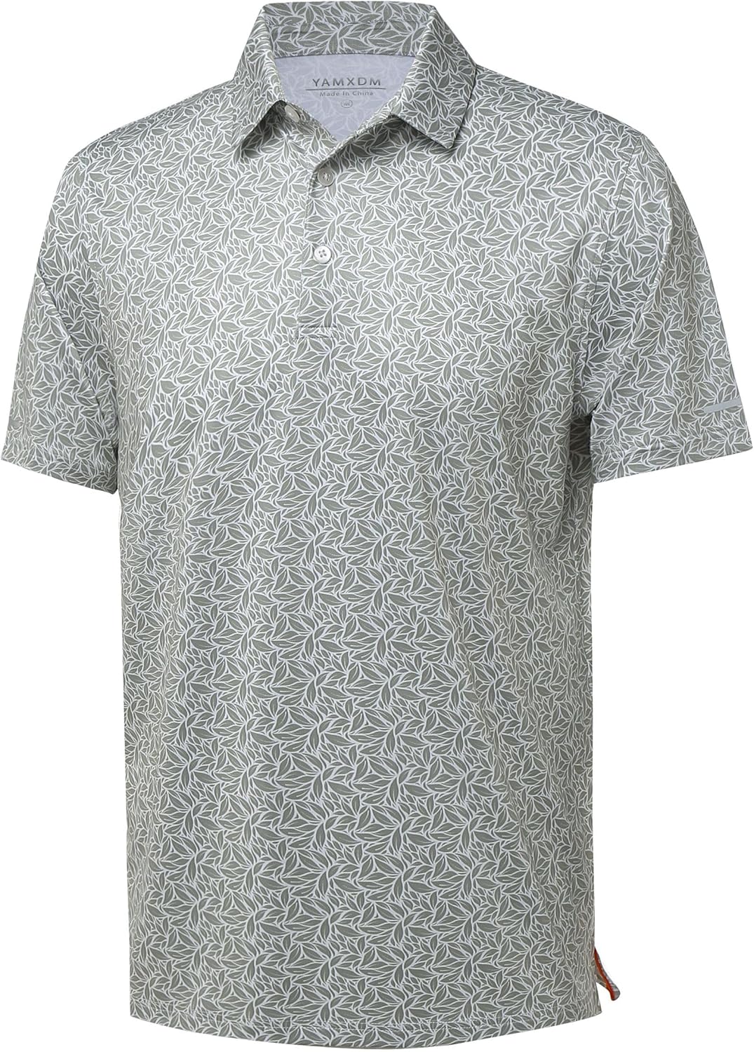 Golf Shirts for Men - Moisture Wicking Short Sleeve Performance Sport Casual Striped Collared Mens Polo Shirt