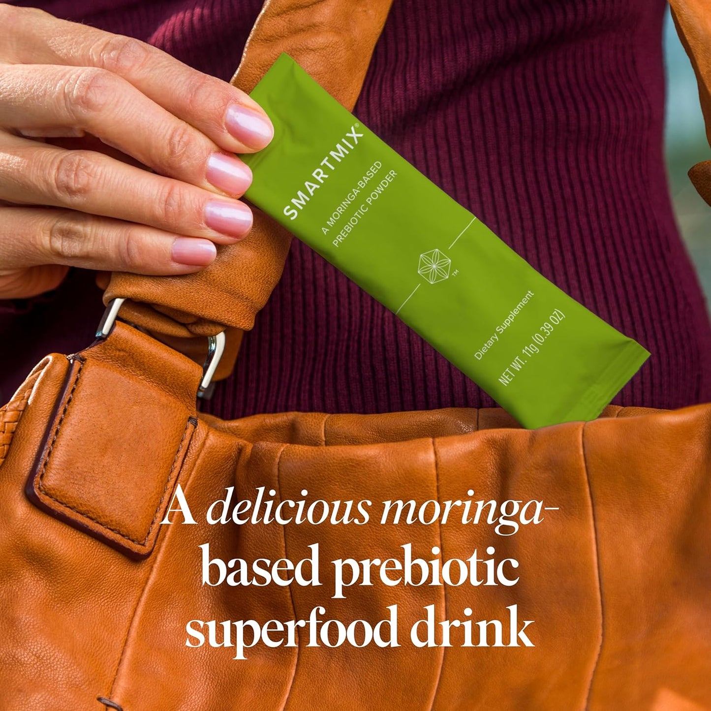 Isagenix SmartMix - A Moringa-Based Prebiotic Powder - Convenient Individual Serving Packets - 32 Servings - Light Tropical Flavor