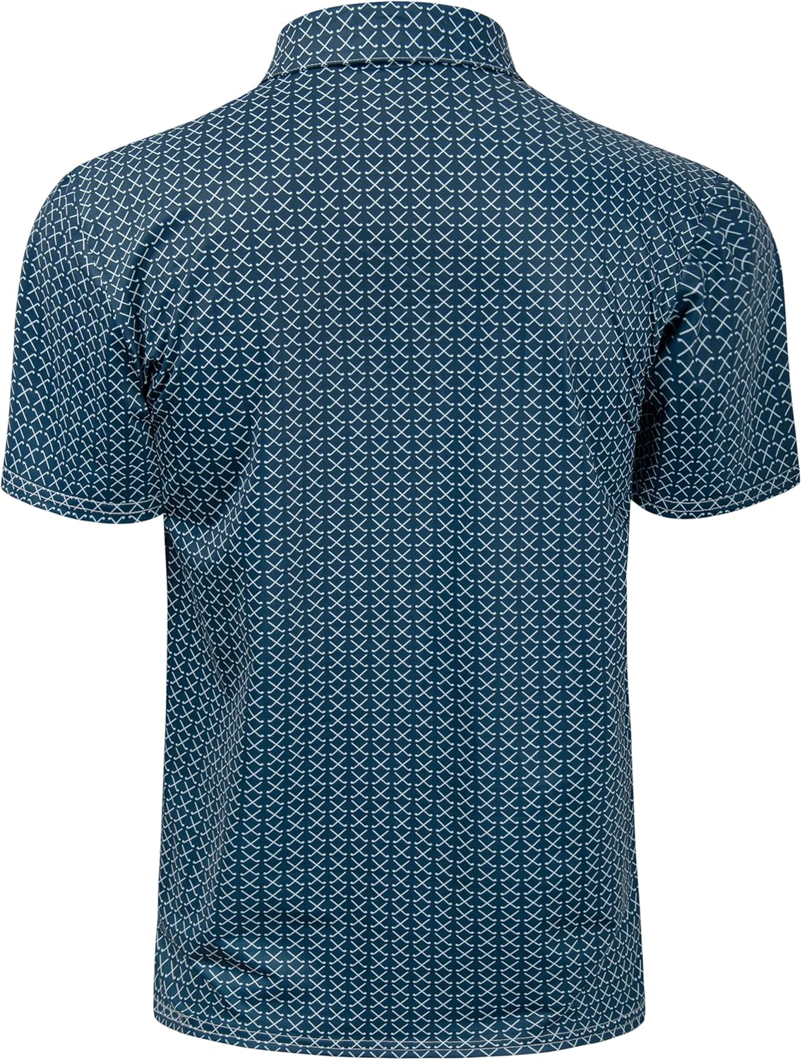 TAPULCO Mens Quick Dry Polo Shirts Camouflage Pattern Performance Athletic Lightweight Breathable Casual Golf Tshirts