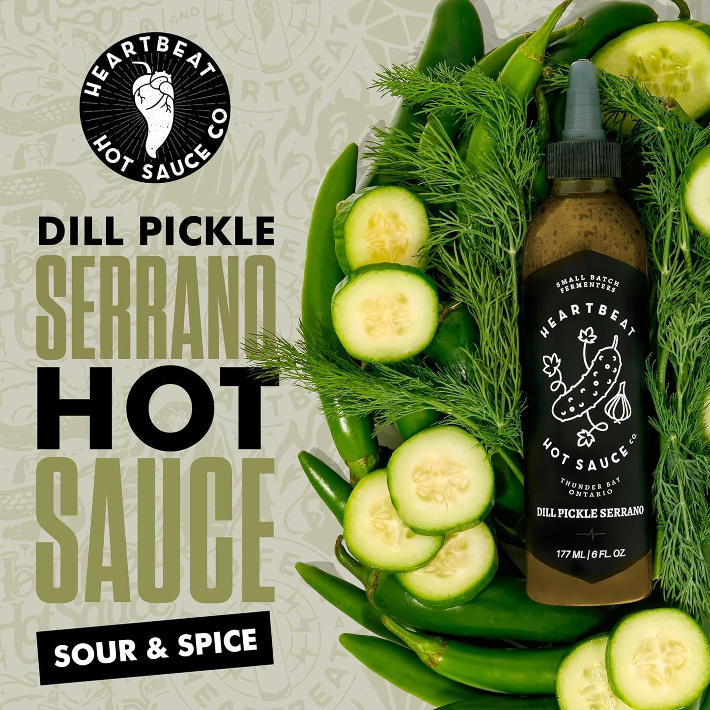 Heartbeat Hot Sauce Co. | Dill Pickle, 6 oz.