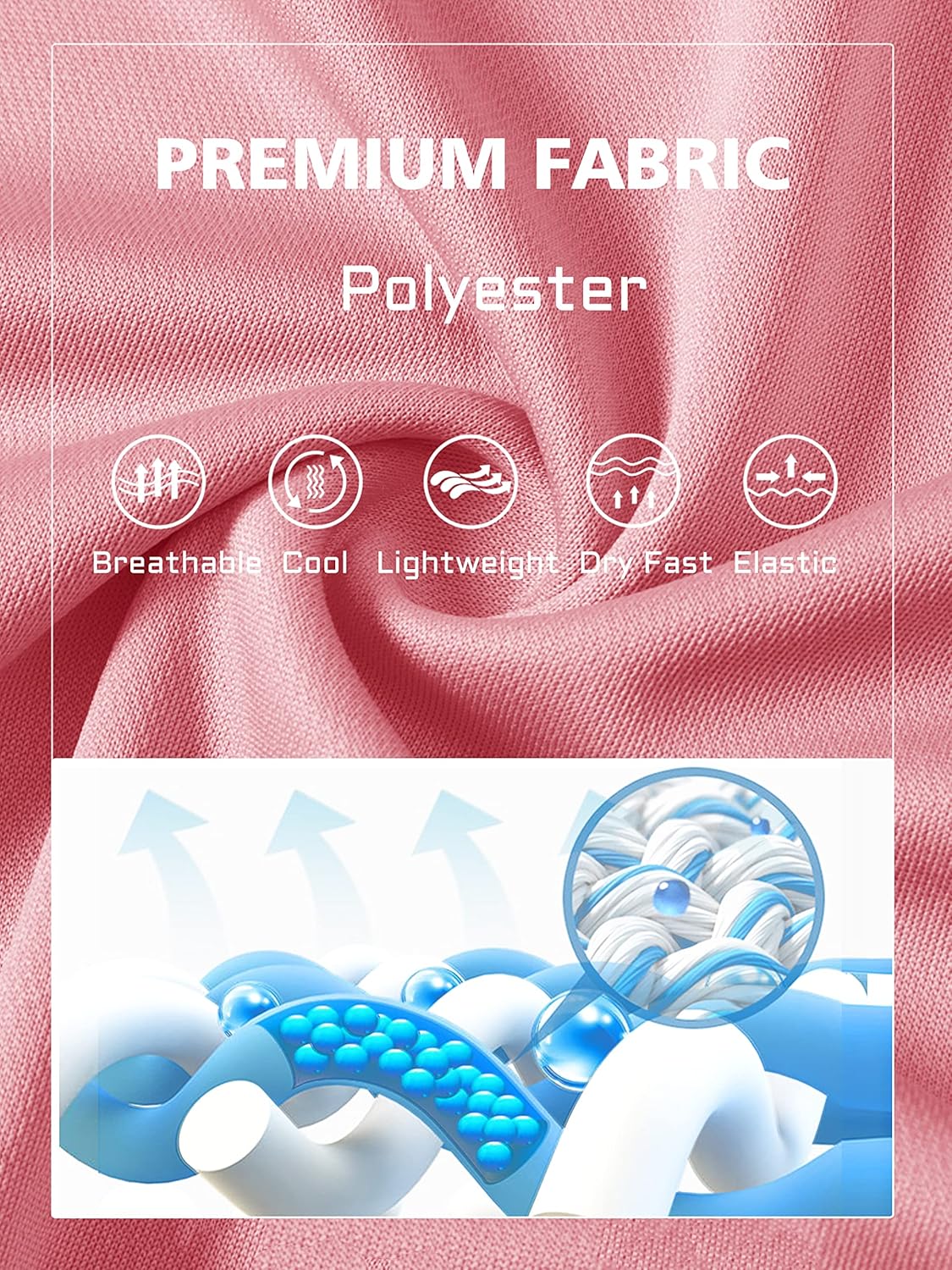 MAGCOMSEN Men's Polo Shirts 3 Buttons Casual Work T Shirts Quick Dry Short Sleeve Golf Shirt Pique Jersey Outdoor Performance