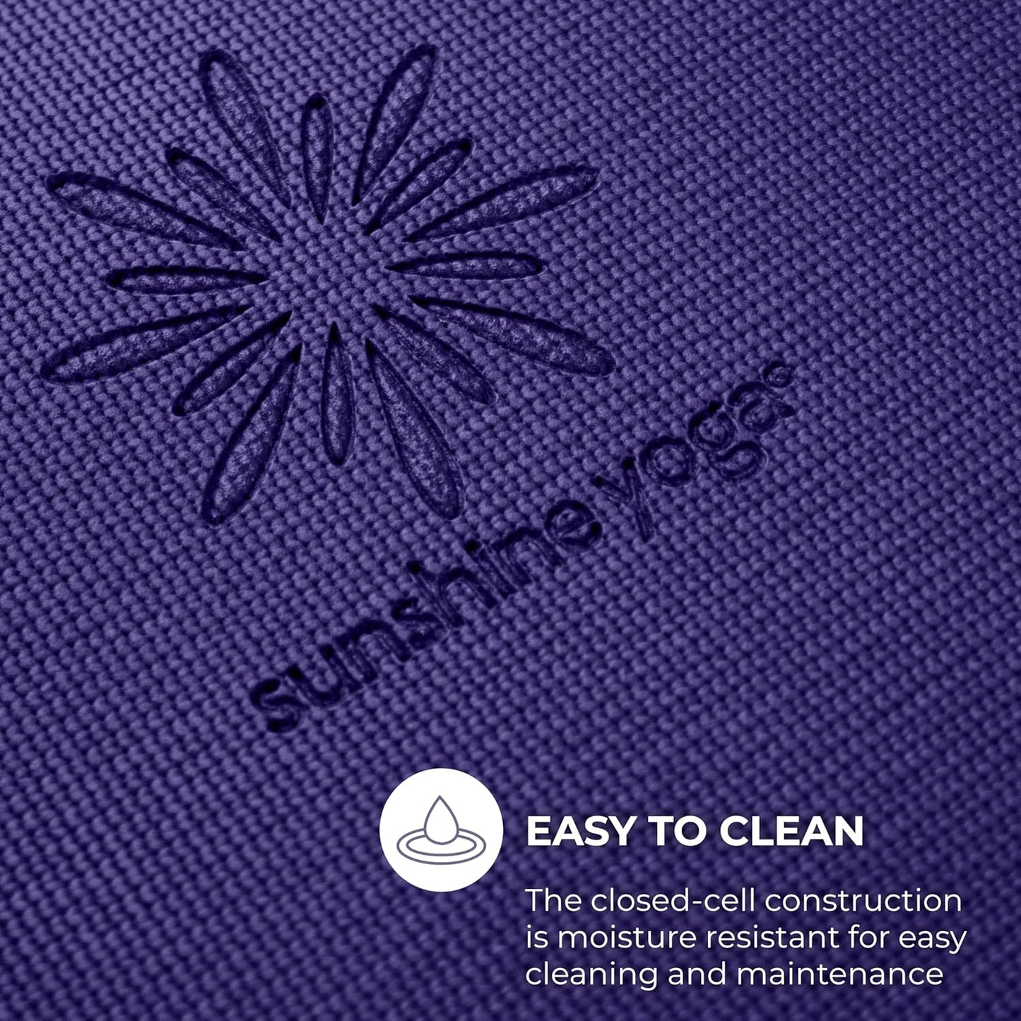 Sunshine Yoga Voyage Yoga Mat, 6 Pack, 72" x 24" Professional Studio and Gym Bulk Yoga Mats, 5mm Thick, Durable, Anti-Tear, Non Slip Fitness and Exercise Mats