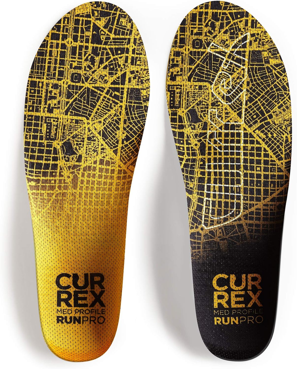 CURREX RunPro Insoles for Running Shoes – Arch Support Inserts to Help Reduce Fatigue, Prevent Injuries & Boost Performance – for Men & Women – Medium Arch, Medium Size