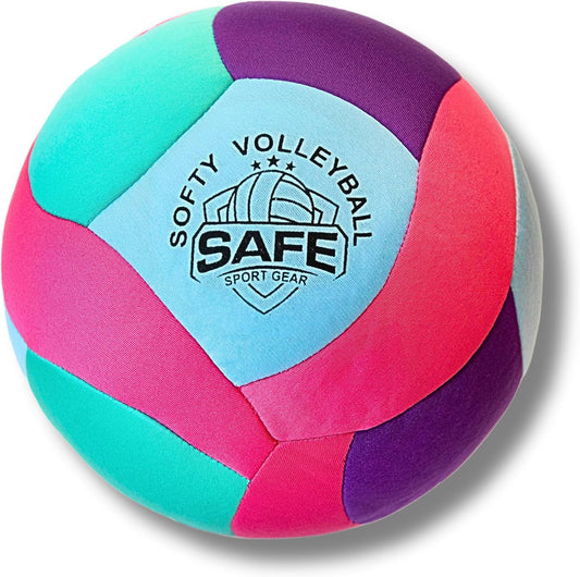 Softy Volleyball - Super Soft Designed for Pain-Free Play - Awesome Kids Indoor Ball with a Realistic Feel and Bounce - Perfect Ball for House