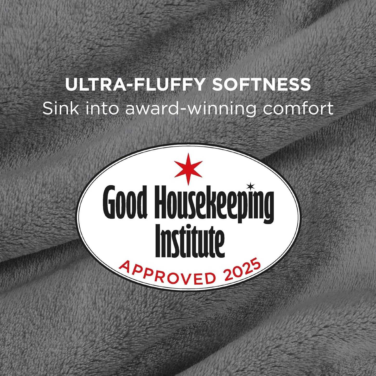 Bedsure Fleece Throw Blanket for Couch Grey - Lightweight Plush Fuzzy Cozy Soft Blankets and Throws for Sofa, 50x60 inches