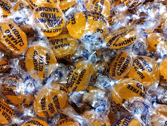 Sugar Free Butterscotch Hard Candy Buttons - 1 lb of Fresh Delicious Individually Wrapped Sucking Candy