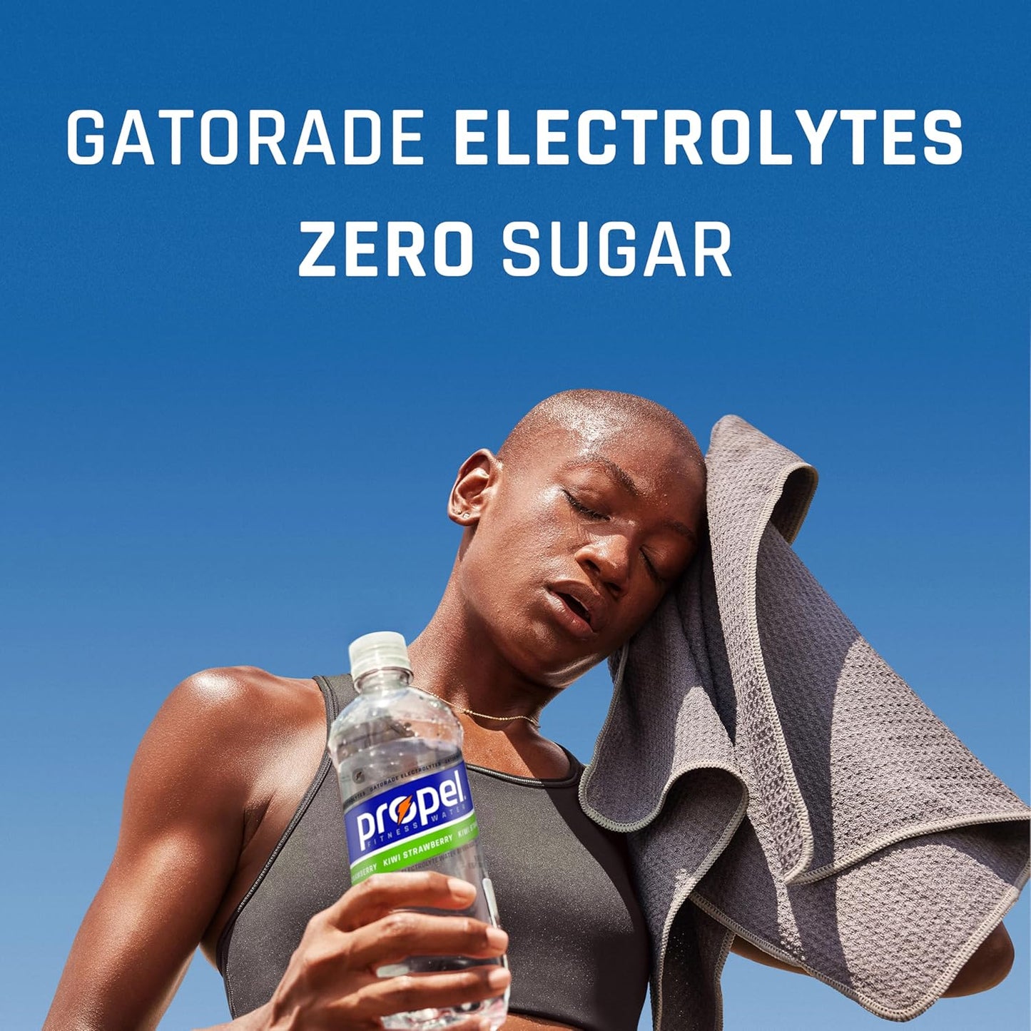 Propel, Kiwi Strawberry, Zero Calorie Sports Drinking Water with Electrolytes and Vitamins C&E, 16.9 Fl Oz (12 Count)