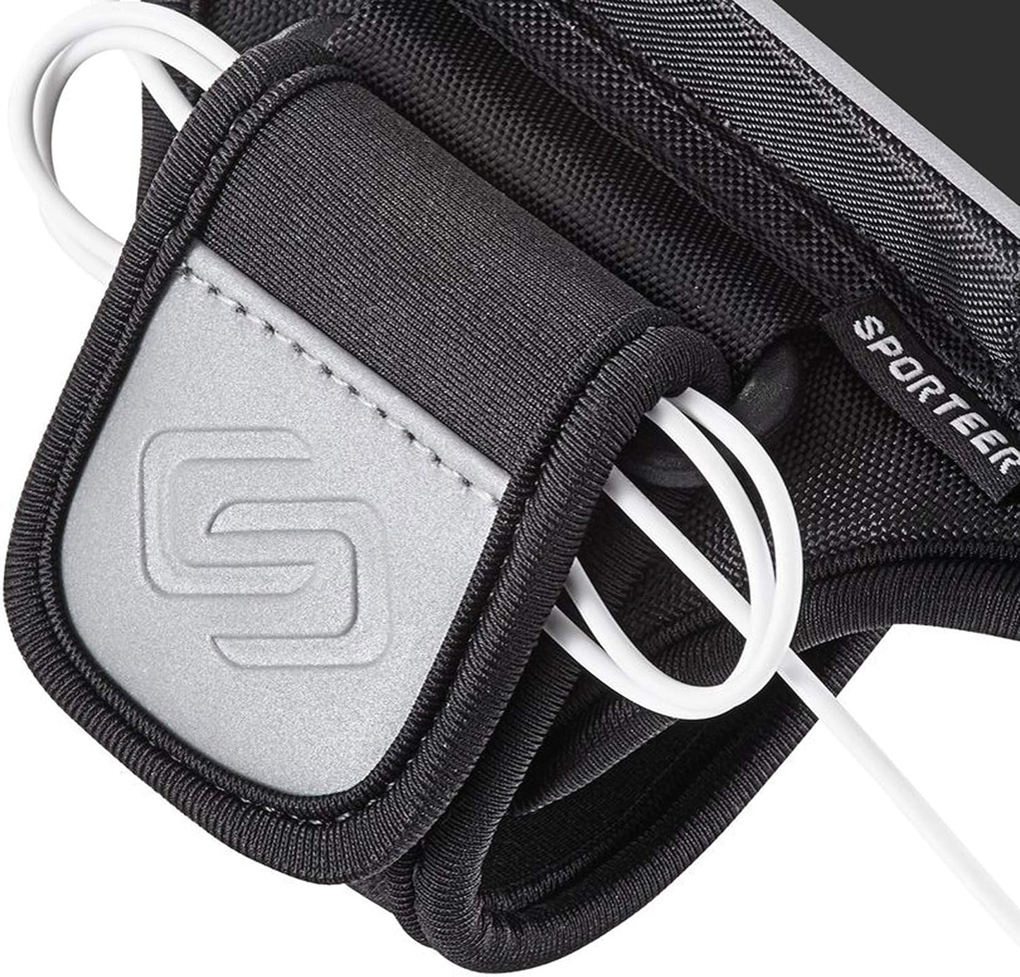 Sporteer Velocity V8 Running Armband - Compatible with iPhone 16 Pro Max, 16 Plus, 15/14 Pro Max, 16/15/14 Pro, iPhone 16/15/14, Galaxy S24+, S23 Plus, Pixel, & Many More Cell Phones - FITS Cases