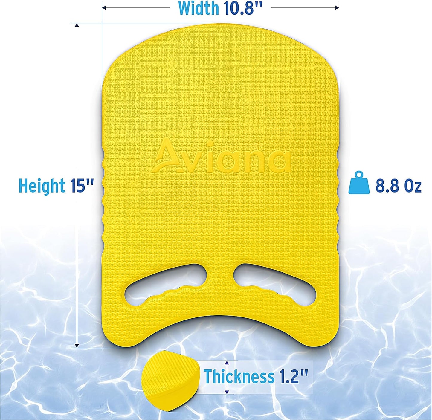 Junior Kickboard Buoy for Youth Children & Toddlers Swimming Aid & Exercise Training Board for Kids to Learn to Swim with Kick Boards in Pool BPA Free
