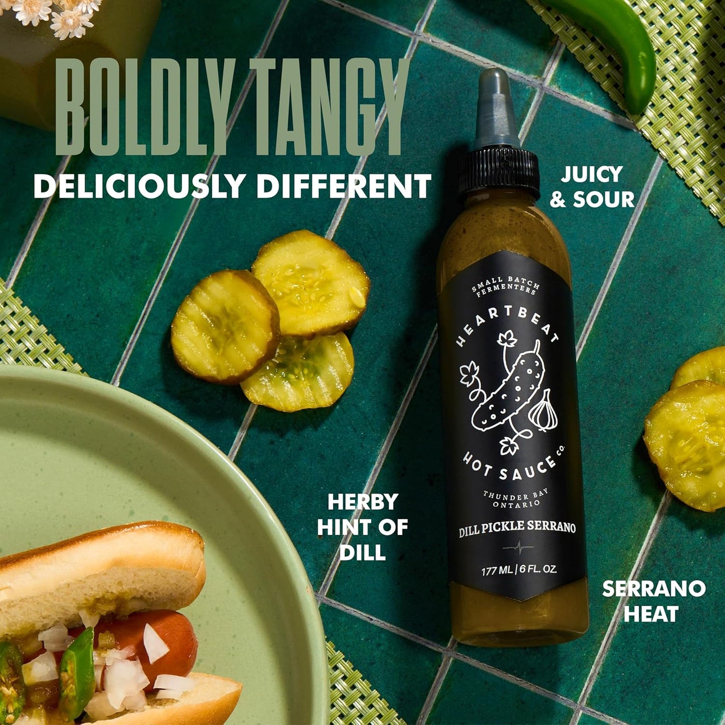 Heartbeat Hot Sauce Co. | Dill Pickle, 6 oz.