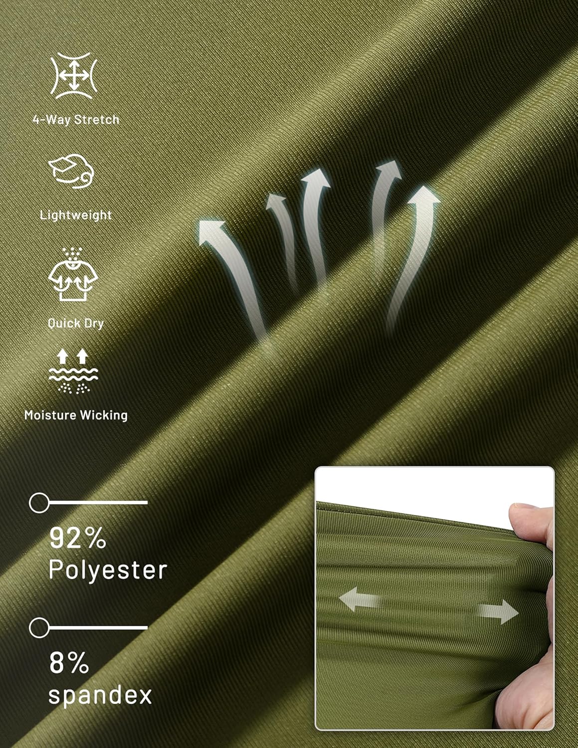 MIER Men's Dry Fit Workout T-Shirts Athletic Running Tee Short Sleeve Crew Neck Gym Tops, Polyester, Moisture Wicking