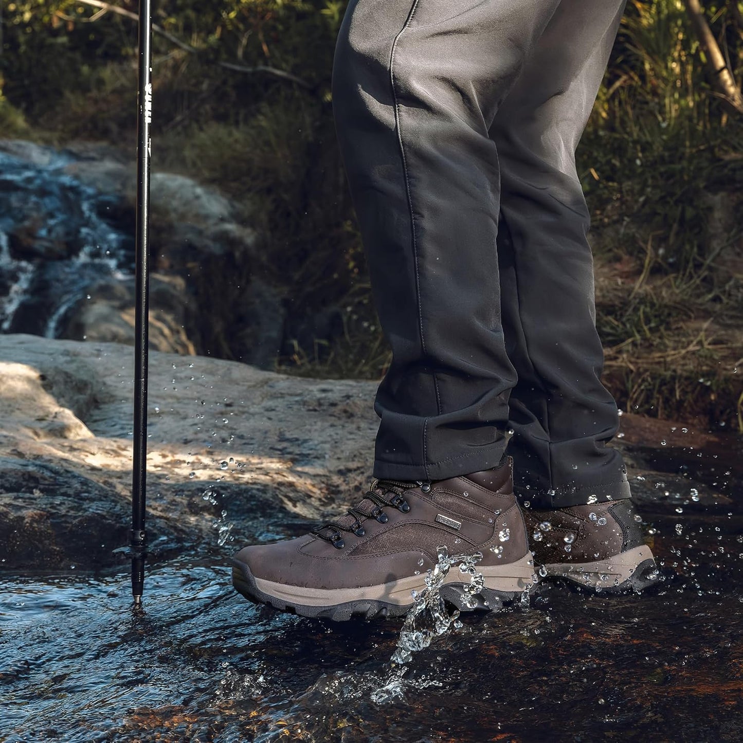 CC-Los Men's Waterproof Hiking Boots Outdoor Relaxed Fit Lightweight Size 7-13.5