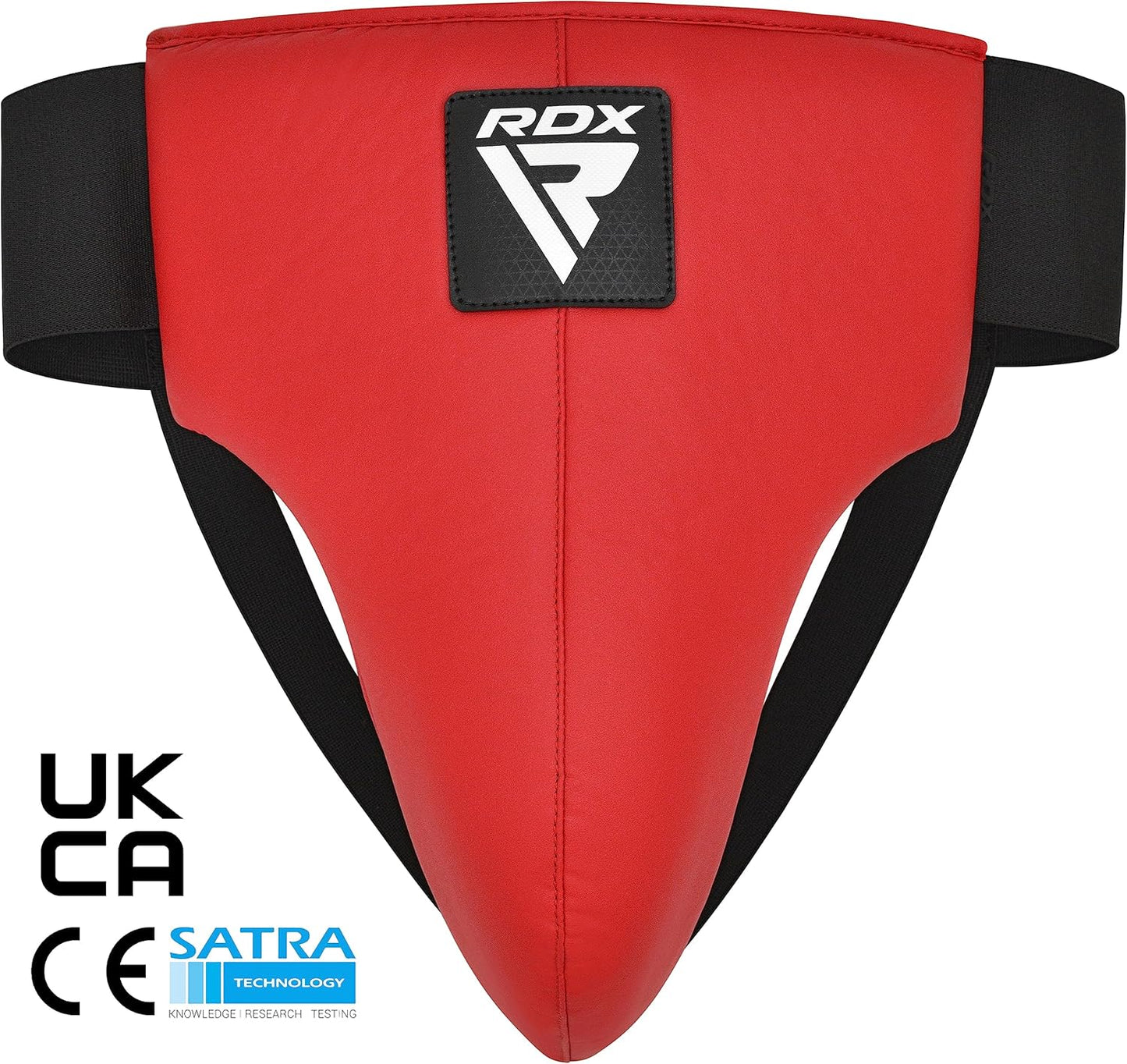 RDX Groin Protector for Boxing, Muay Thai, Kickboxing and MMA Training, Maya Hide Leather Abdo Gear for Martial Arts , SATRA Approved Abdominal Guard for Karate and Taekwondo