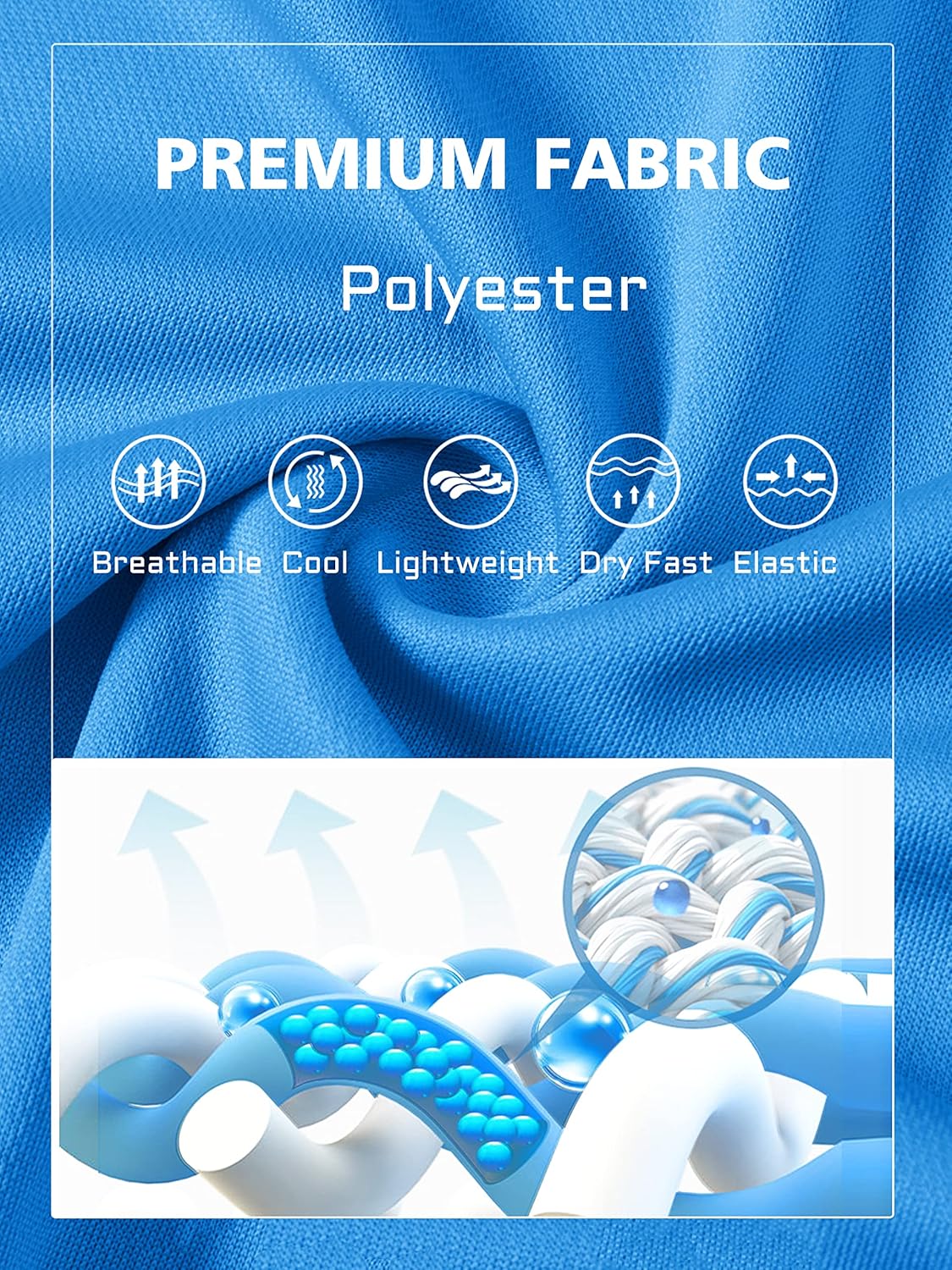 MAGCOMSEN Men's Polo Shirts 3 Buttons Casual Work T Shirts Quick Dry Short Sleeve Golf Shirt Pique Jersey Outdoor Performance