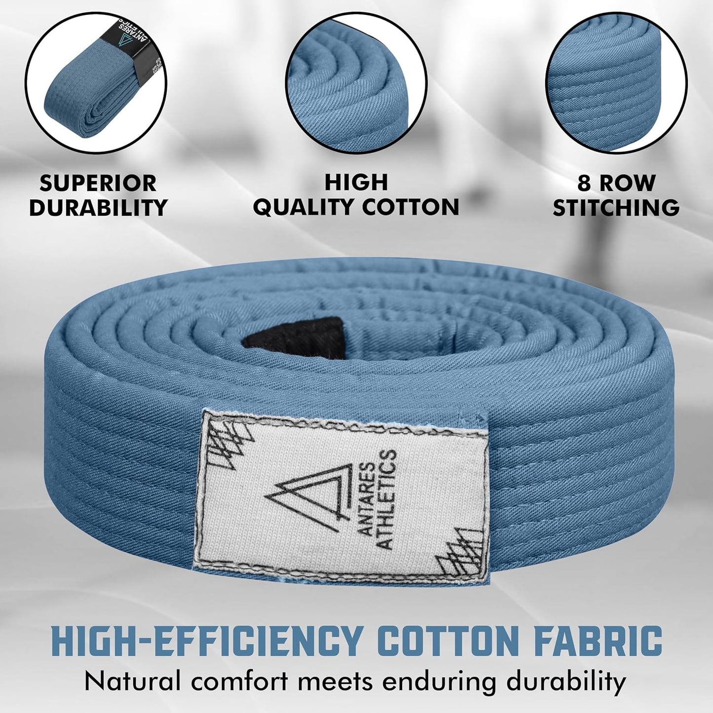 Vintage Series BJJ Belt for Men & Women Brazilian Jiu Jitsu Belt for Jiu Jitsu Gi