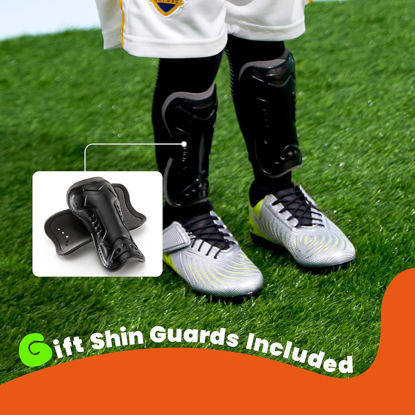 PATPAT Kids Soccer Cleats – Outdoor Firm Ground and Turf Football Training Shoes for Little Big Boys and Girls, Sizes 10-6