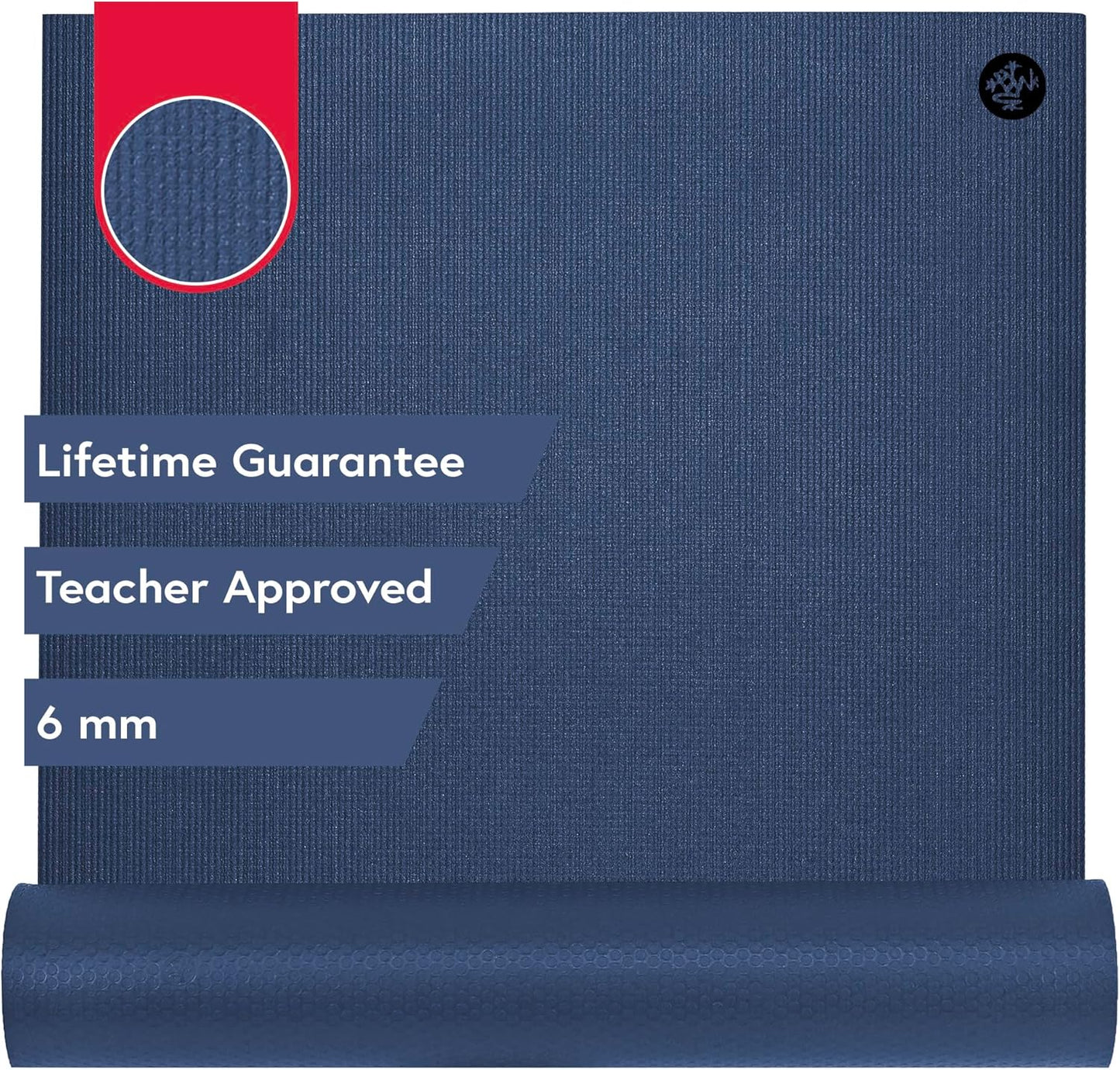 Manduka PRO Yoga Mat 71" - 6mm | Lifetime Durability | Hygienic Construction | Premium Studio Quality | Teacher Approved | 71 x 26 inches | Verve