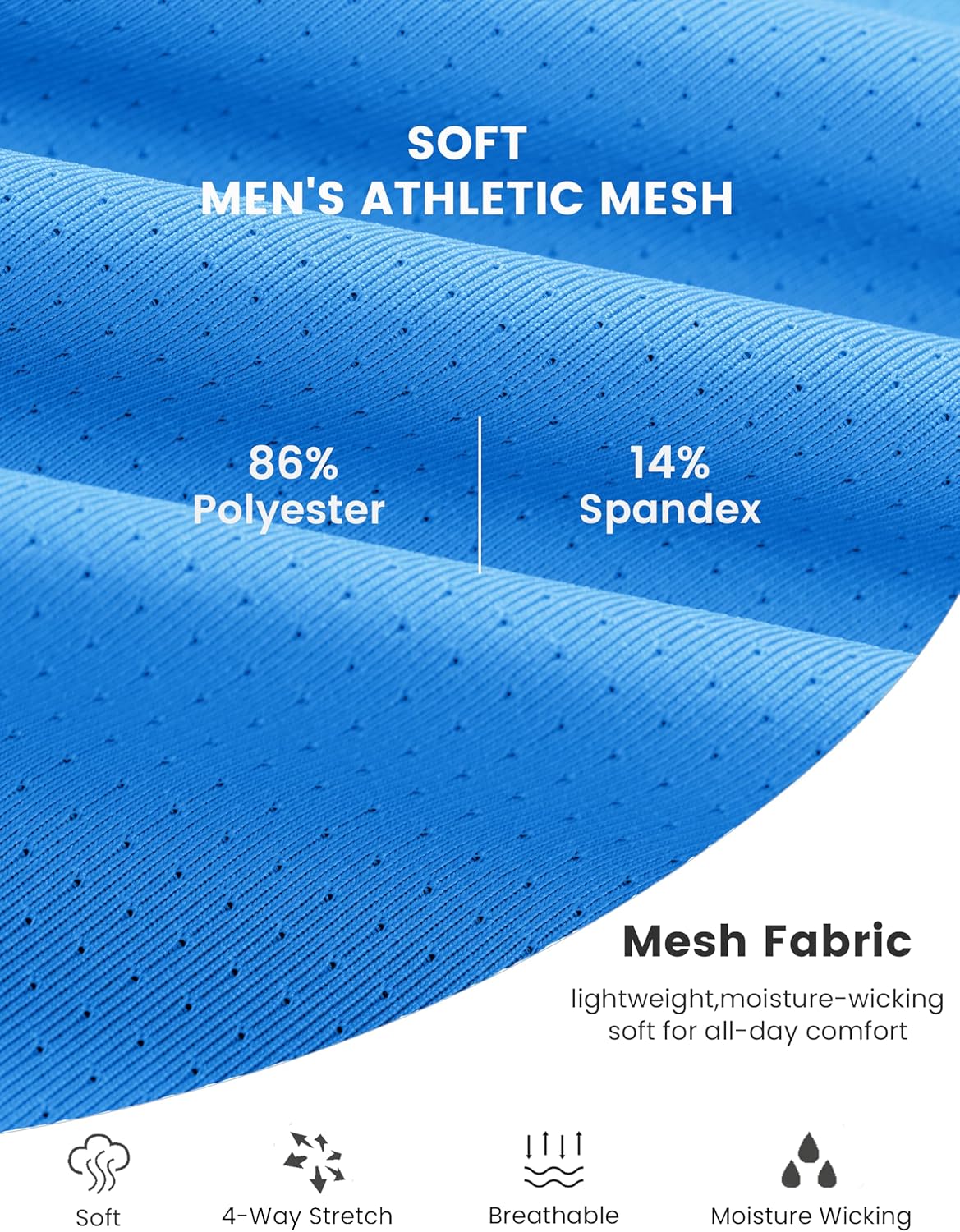 MAGCOMSEN Men's Dry Fit Shirts Mesh Short Sleeve Athletic Lightweight Workout Performance Hiking Shirt