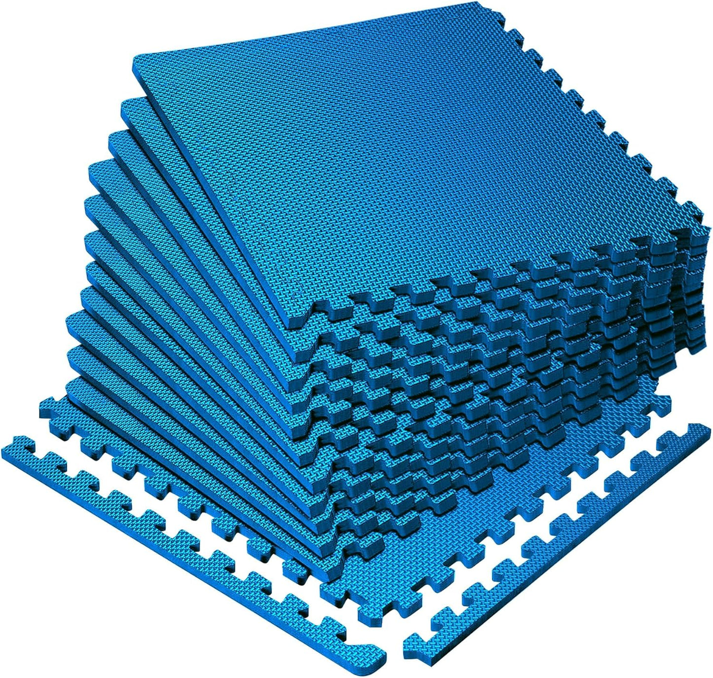 Hulkfit Puzzle Exercise Mat with EVA Foam Mat Interlocking Floor Tiles for Home Gym Mats Flooring for Garage Floor Padding for Kids Exercise Equipment Mats