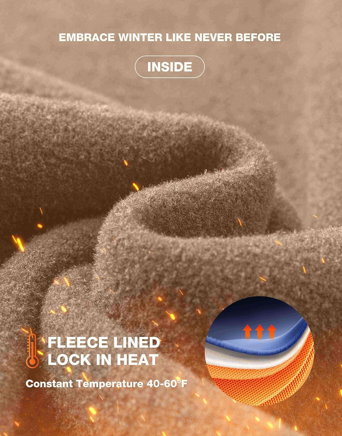 G Gradual Women's Fleece Lined Pants Water Resistant Winter Thermal Flare Leggings Hiking Snow Pants for Women 4 Pockets