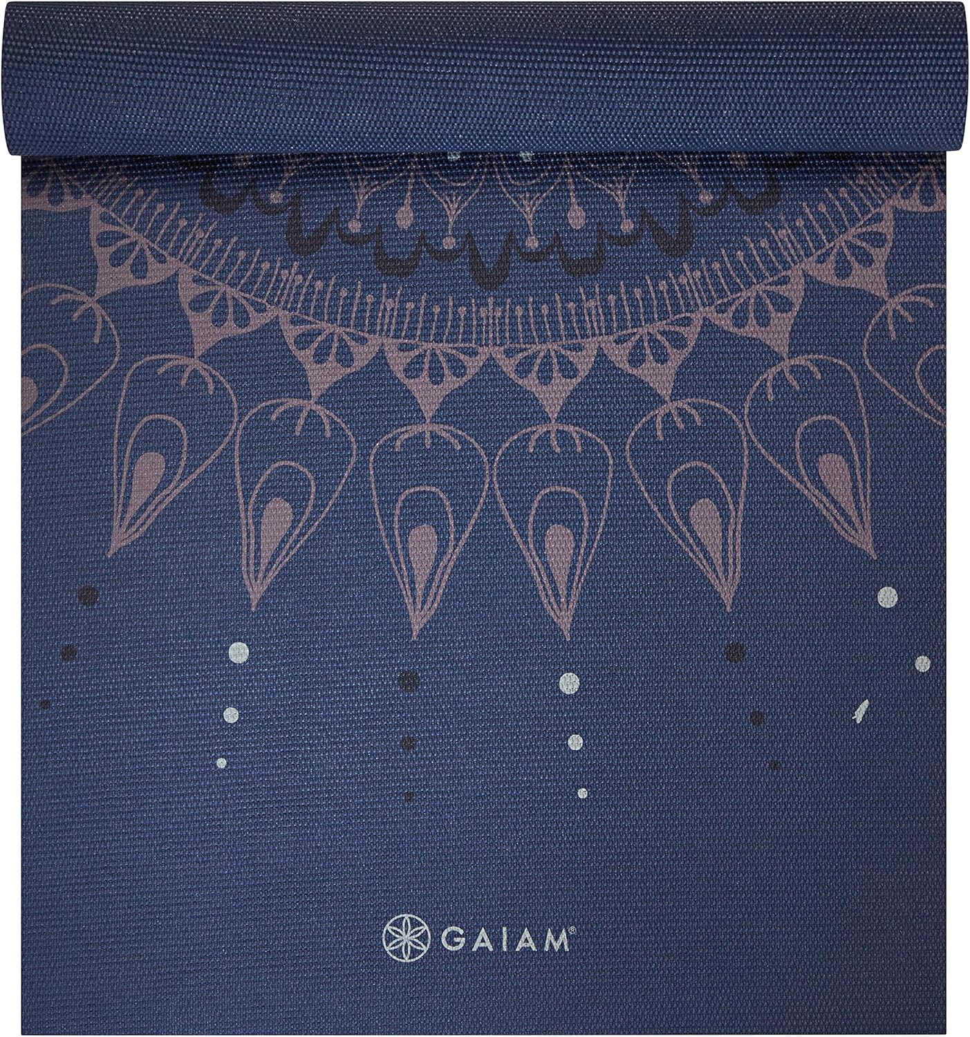 Gaiam Yoga Mat - Premium 6mm Print Extra Thick Non Slip Exercise & Fitness Mat for All Types of Yoga, Pilates & Floor Workouts (68"L x 24"W x 6mm Thick)