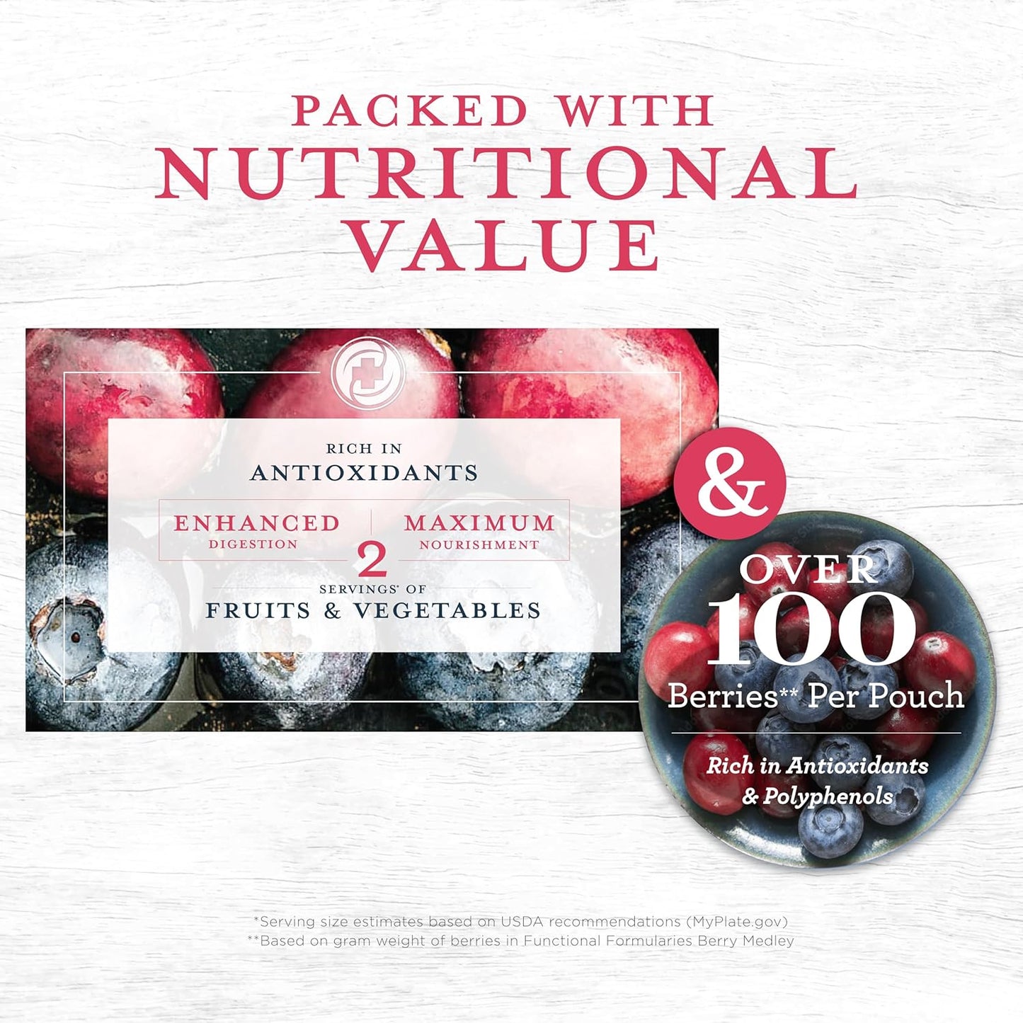 Functional Formularies Liquid Hope Peptide Berry Medley, Organic Tube Feeding Formula And Nutritional Meal Replacement Supplement, 12 Fl. Oz. Pouch, Pack of 24, Total: 288.0 Fl Oz