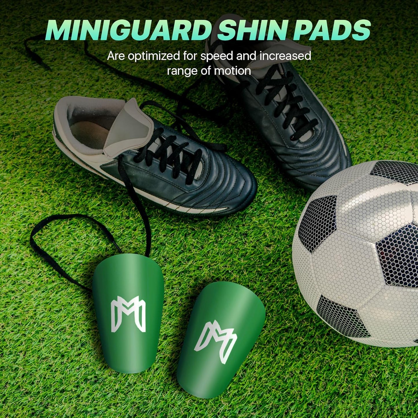 MiniGuards - Mini Shin Guards for Soccer Players - Tiny Shin Pads for Men, Women, Teens - Miniature Shin Guards 3.9 x 2.4 inch - Perfect for High Level Soccer Athletes