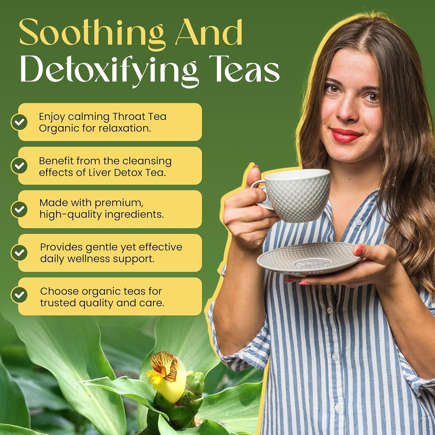 100% Organic Insulina Leaf Tea bags | Organic Herbal Teas | Premium Quality & Flavorful Blends - 0 Sugars, 0 Carbs, 0 Fats, 1% Sodium (25mg) | Rich in Vitamins - Detox, Immunity, Wellness & More