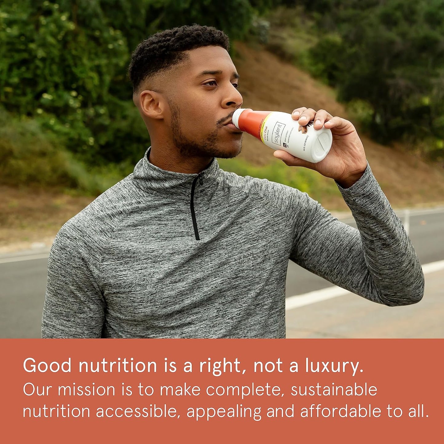 Soylent Complete Nutrition Gluten-Free Vegan Protein Meal Replacement Shake, Cafe Chai, 14 Oz, 12 Pack