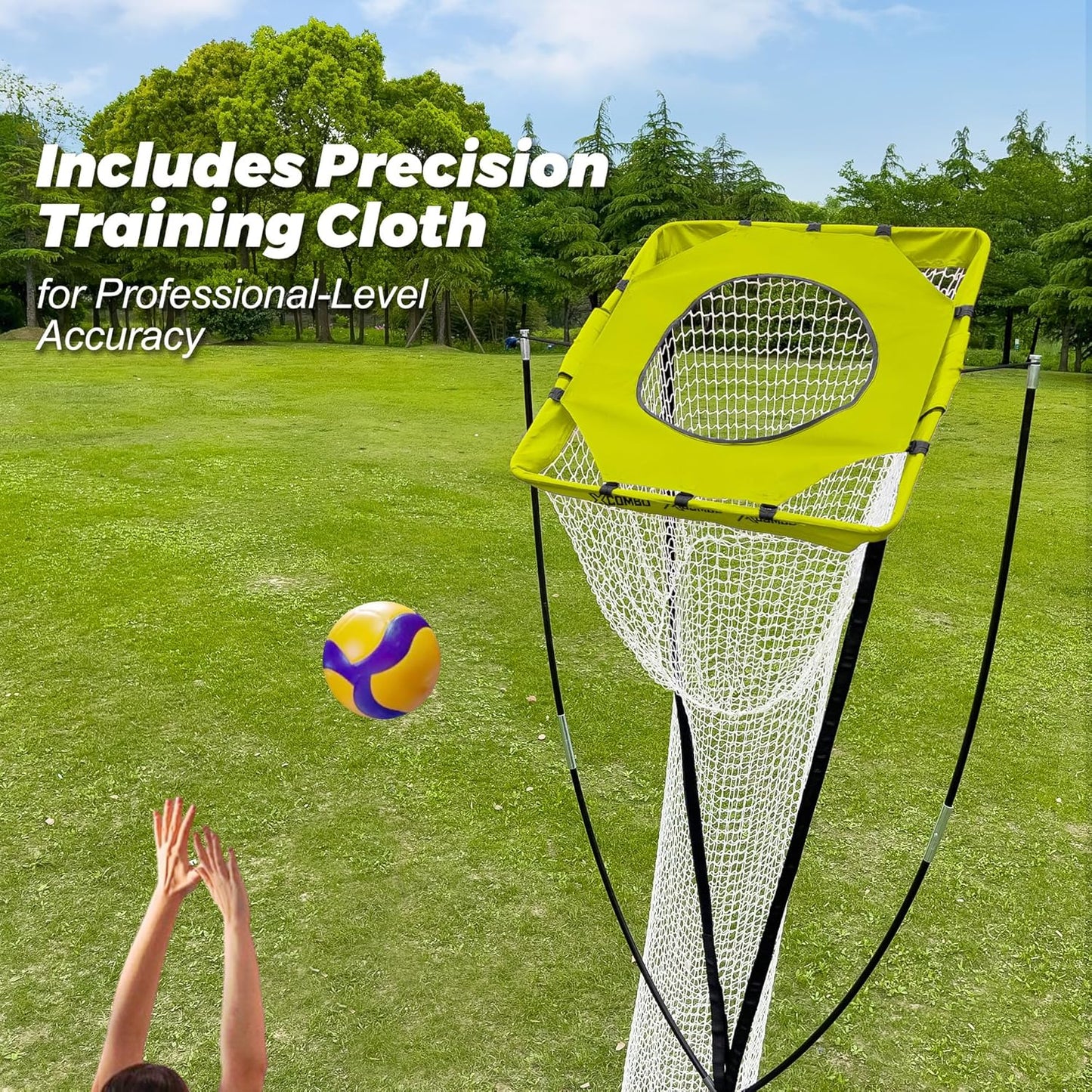 Volleyball Setter Trainer Net, Adjustable Height for Indoor and Outdoor Practice, Perfect for Serving, Spiking, and Setting Training Equipment