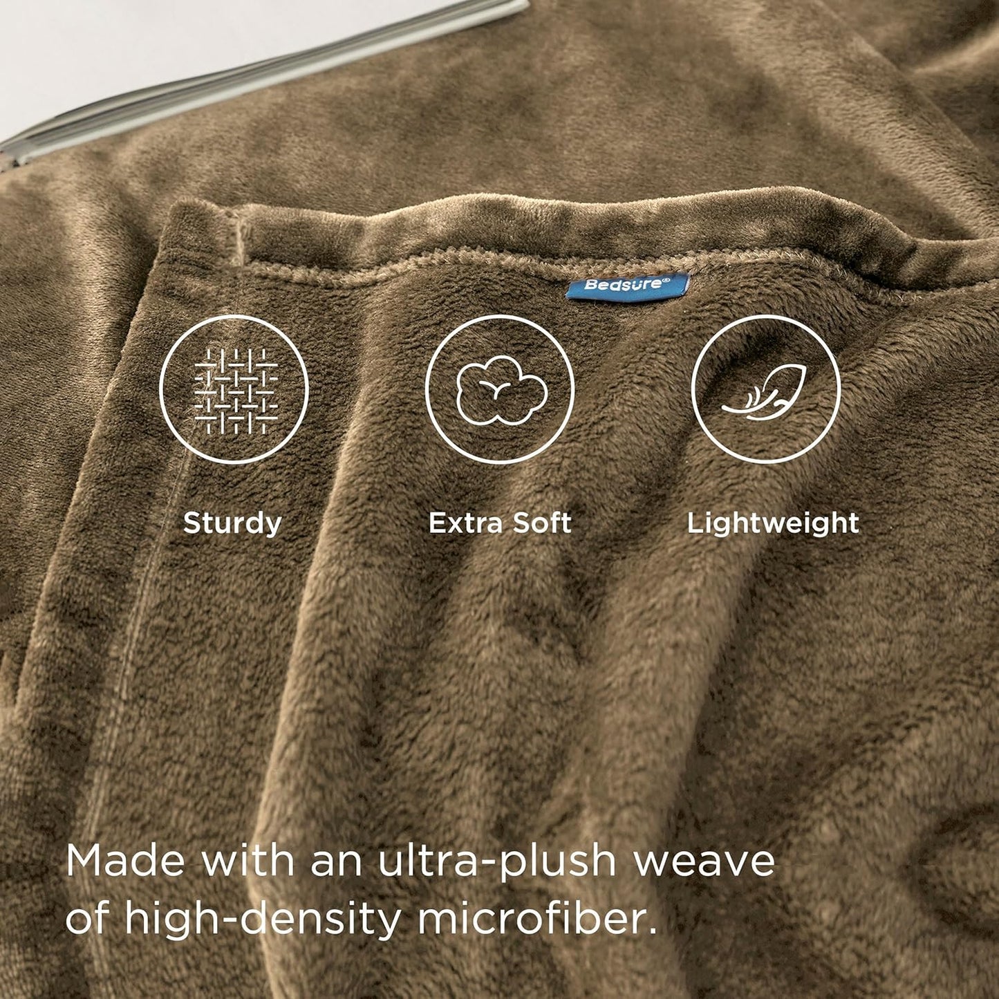 Bedsure Fleece Blankets King Size Camel - Bed Blanket Soft Lightweight Plush Cozy Fuzzy Luxury Microfiber, 108x90 inches