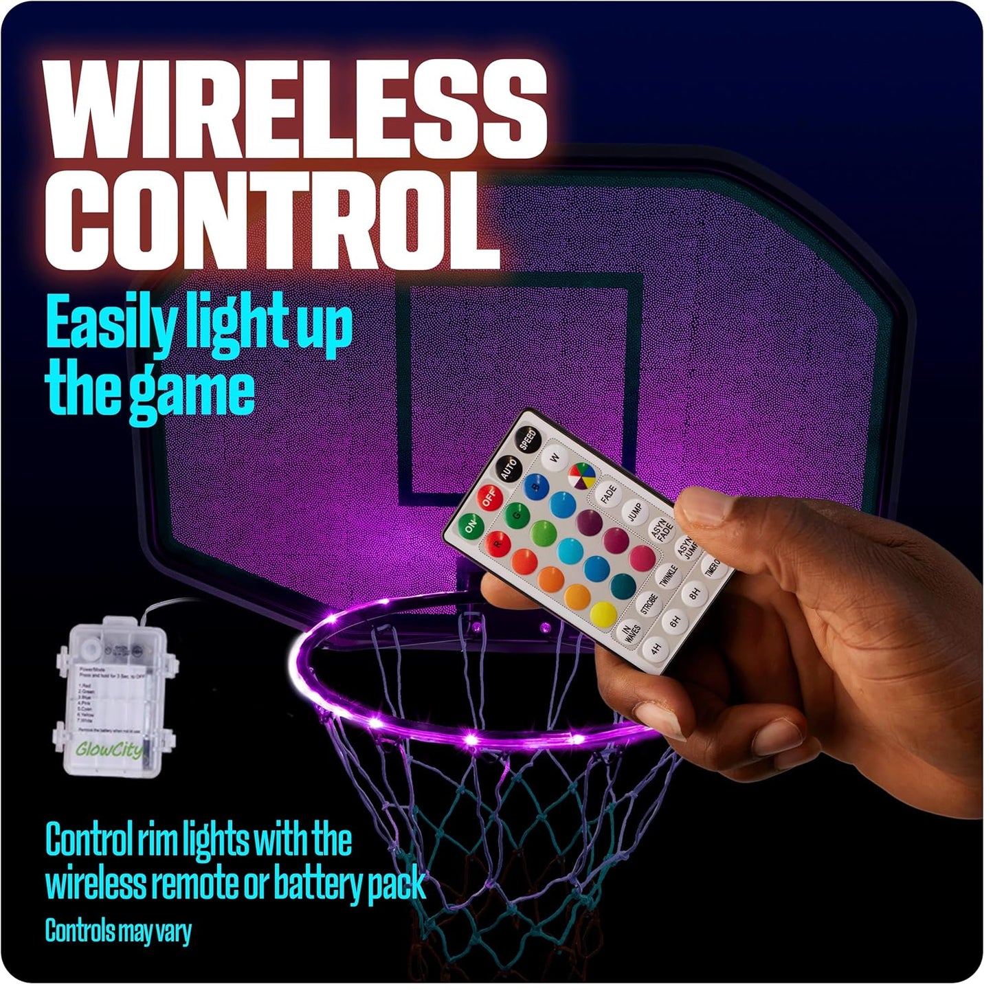 GlowCity Glow in The Dark Basketball for Teen Boy - Glowing Red Basket Ball, Light Up LED Toy for Night Ball Games - Sports Stuff & Gadgets for Kids Age 8 Years Old and Up. Great Gift for Boys & Girls