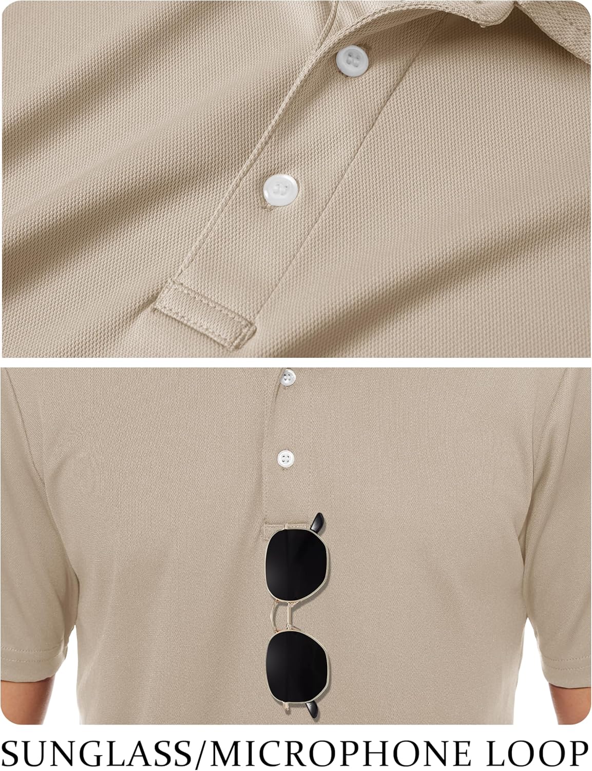 TACVASEN Mens Golf Shirt Dry Fit Mens Polo Shirts Short Sleeve Performance Golf Polos for Men with Collar Work Shirts