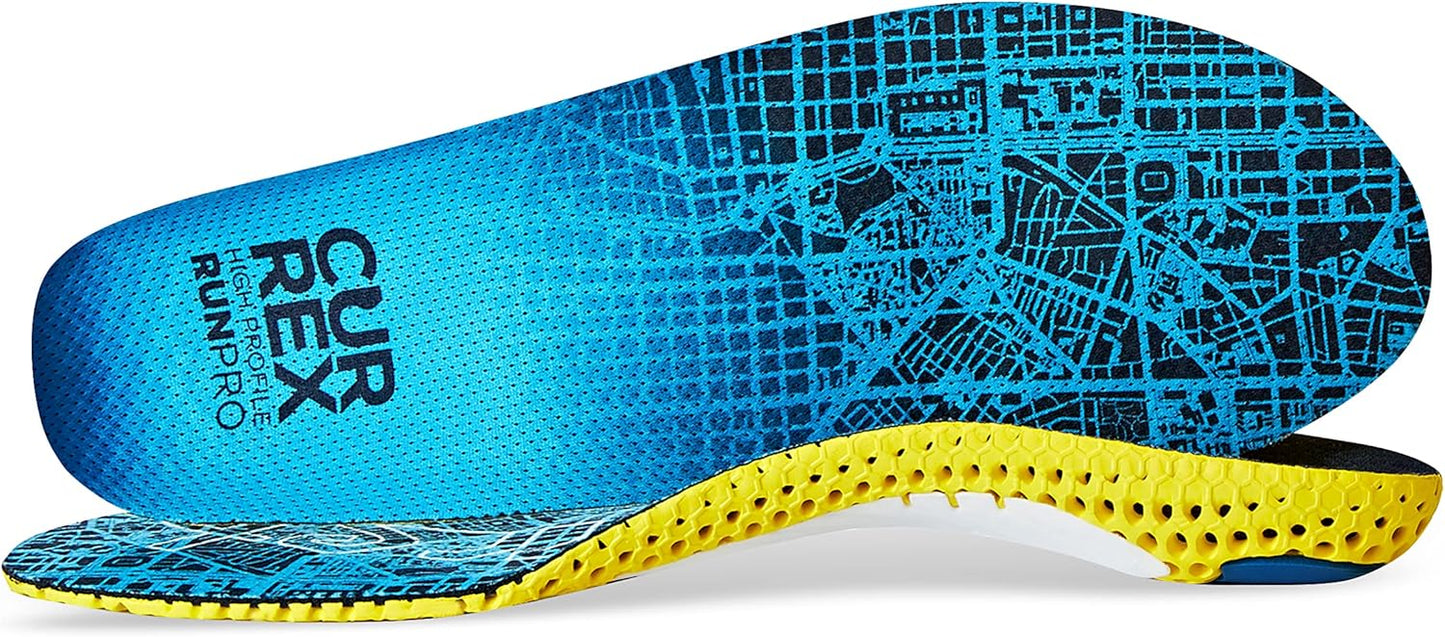 CURREX RunPro Insoles for Running Shoes – Arch Support Inserts to Help Reduce Fatigue, Prevent Injuries & Boost Performance – for Men & Women – High Arch, 2X Size