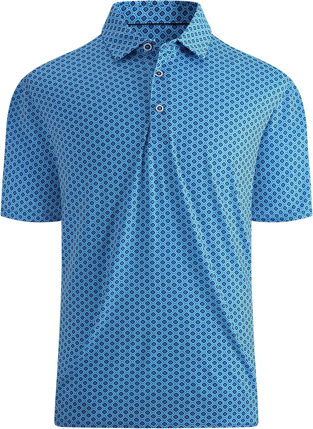 WARHORSEE Golf Polo Shirts for Men Short Sleeve Wrinkle Free 4 Way Stretch Moisture Wicking Performance Collared Tshirts