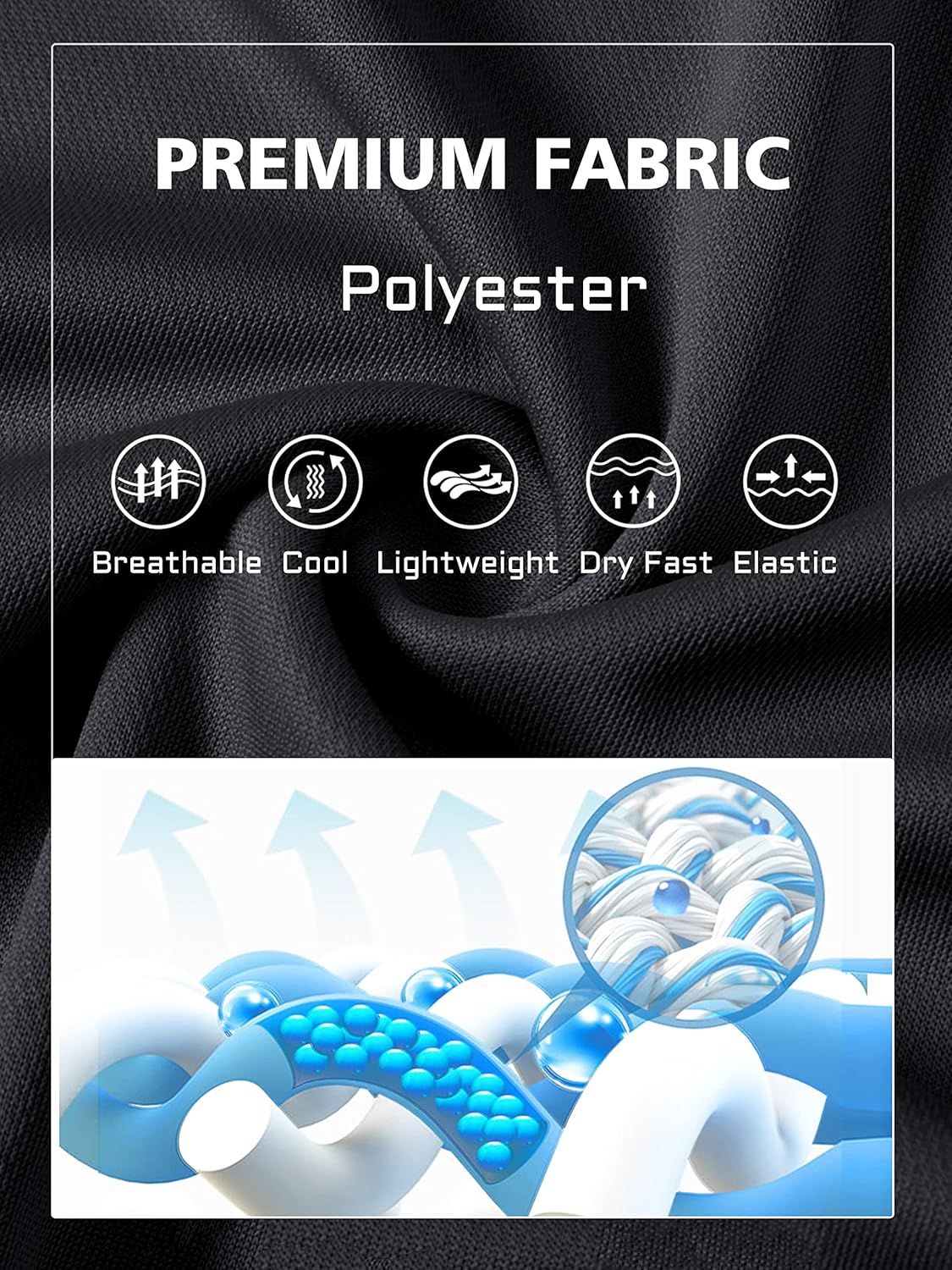 MAGCOMSEN Men's Polo Shirts 3 Buttons Casual Work T Shirts Quick Dry Short Sleeve Golf Shirt Pique Jersey Outdoor Performance