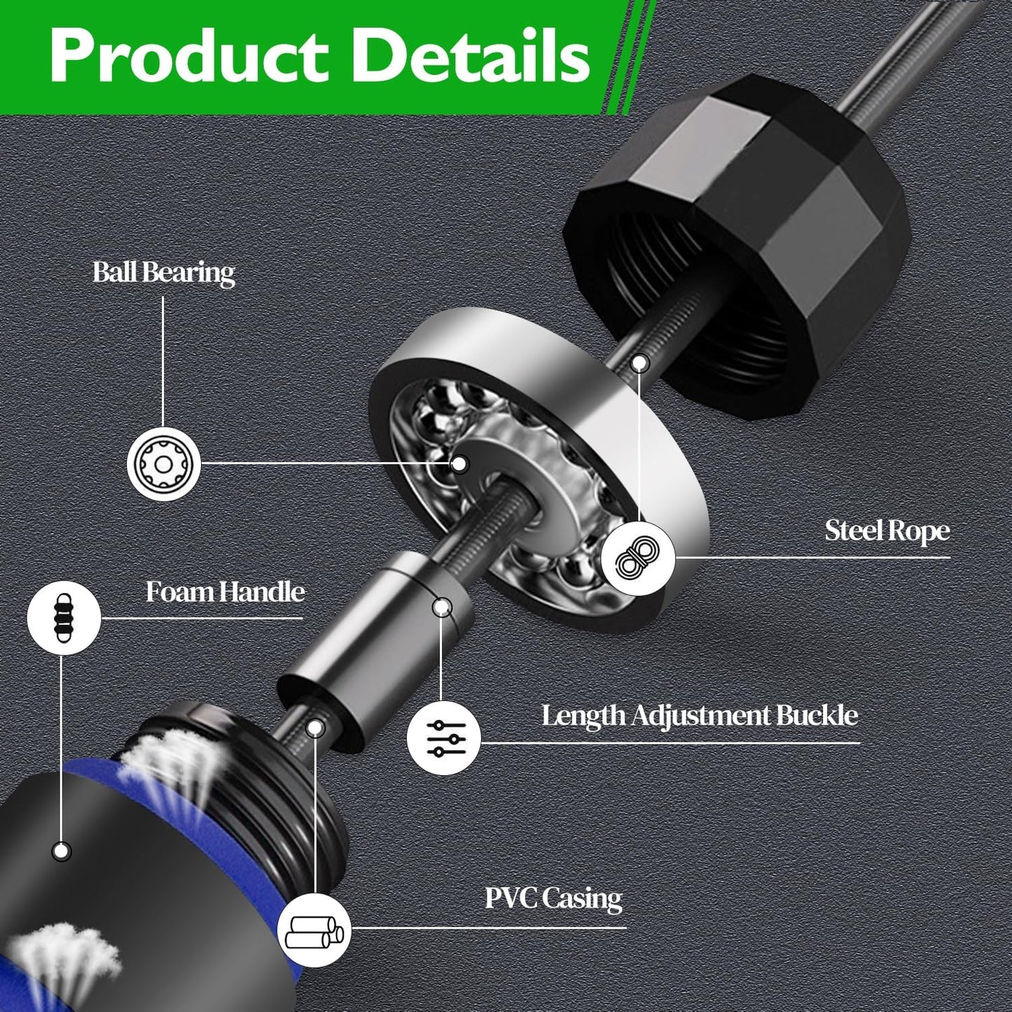 24 Pack Jump Ropes, Tangle-Free Speed Jumping Ropes with Foam Handles for Women Men Kids, Adjustable Skipping Ropes for Fitness Workout Slim Body