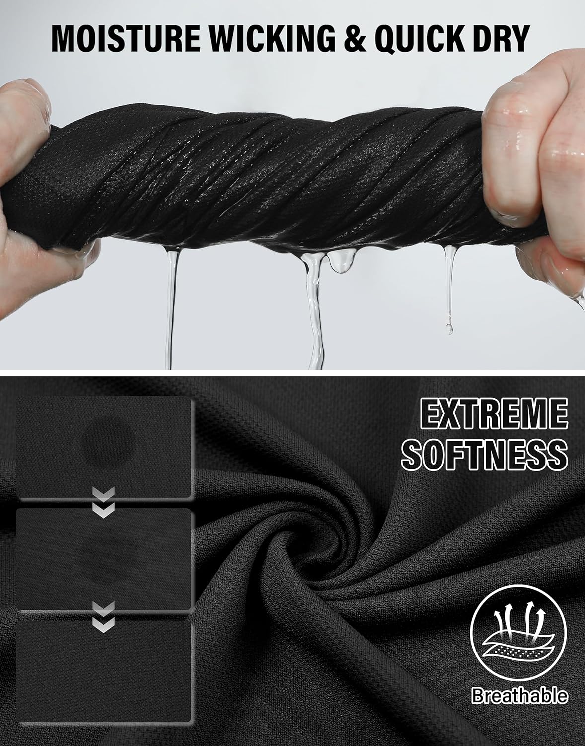 Pioneer Camp Men's Golf Shirt UPF 50+ Quick Dry Polo Shirts Short Sleeve Moisture Wicking Performance Tees Collar Work Shirts